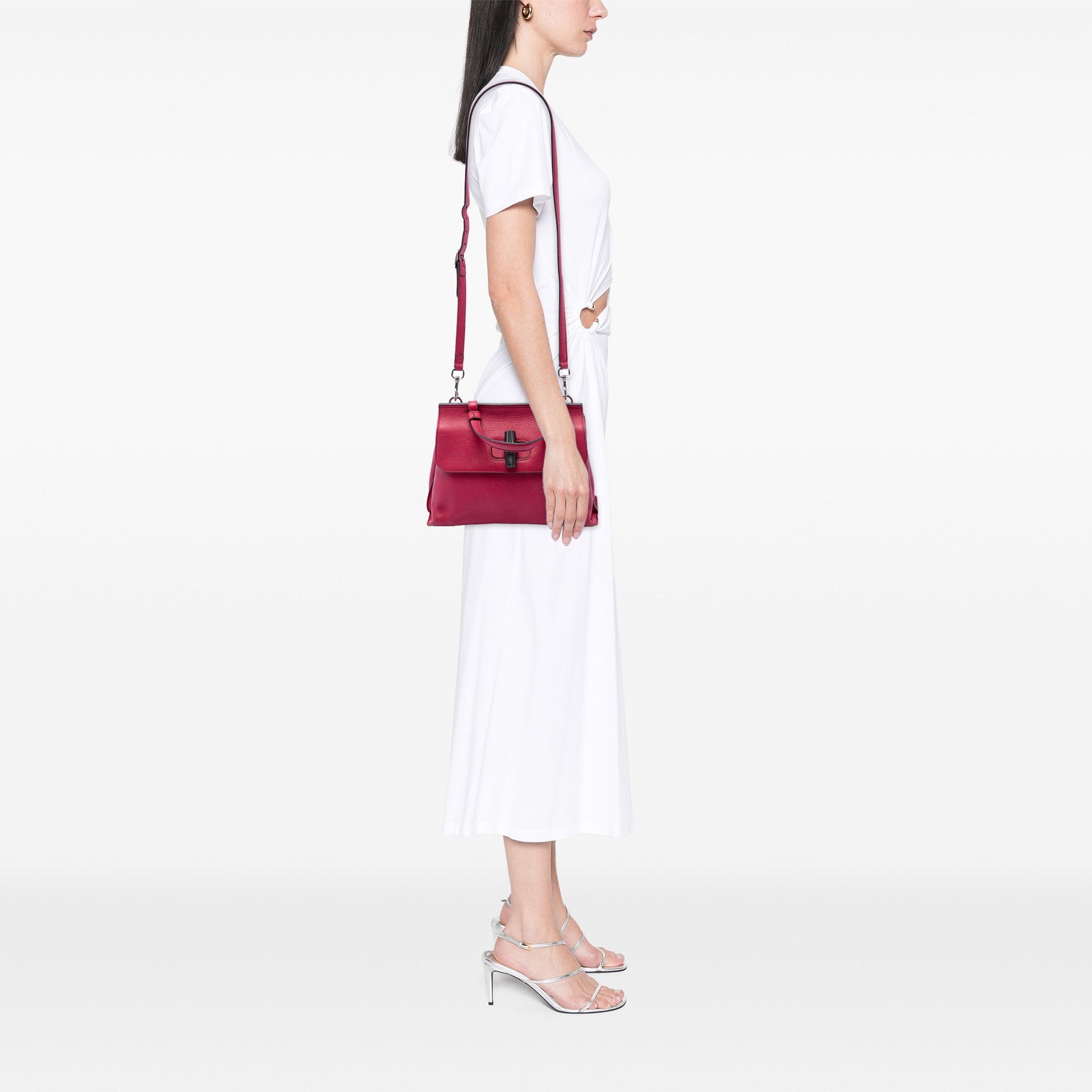Gucci Small Calfskin Bamboo Daily Satchel