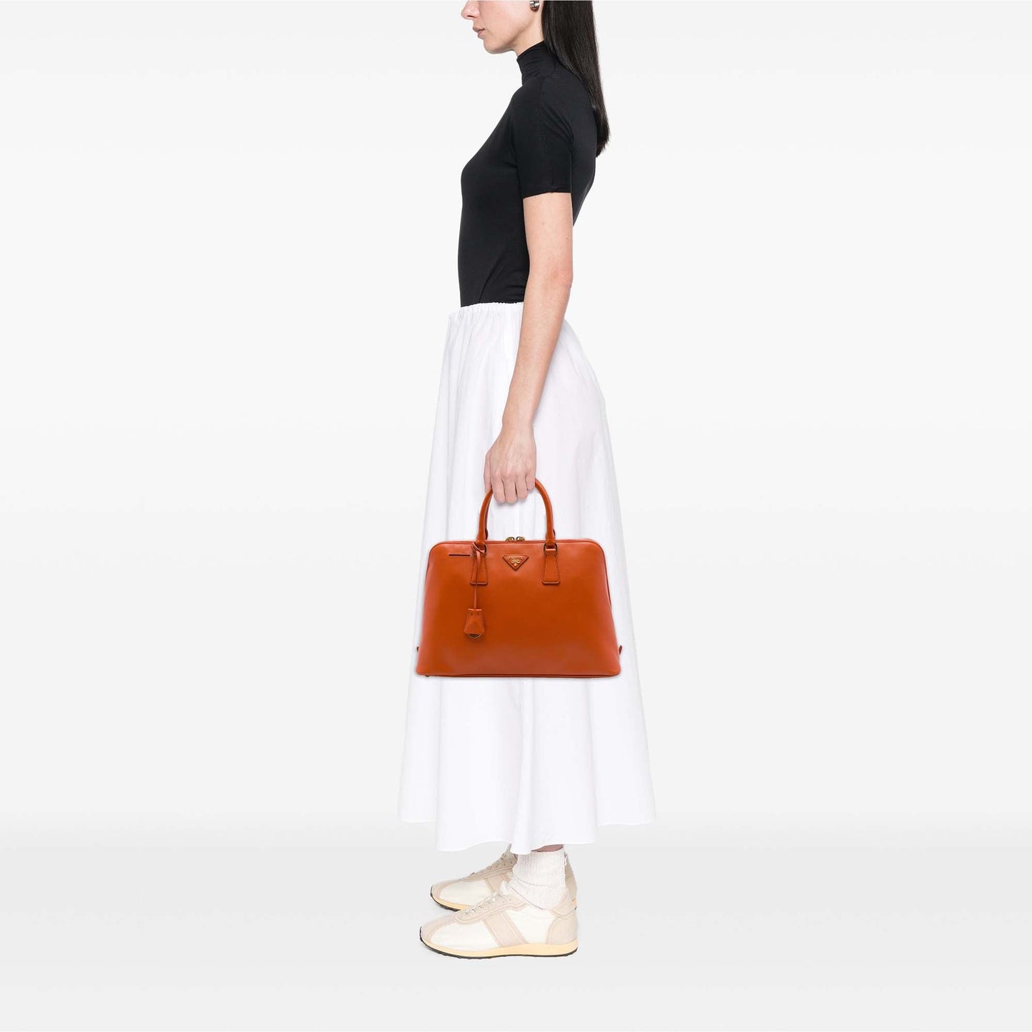 Prada Large Saffiano Lux Promenade Satchel