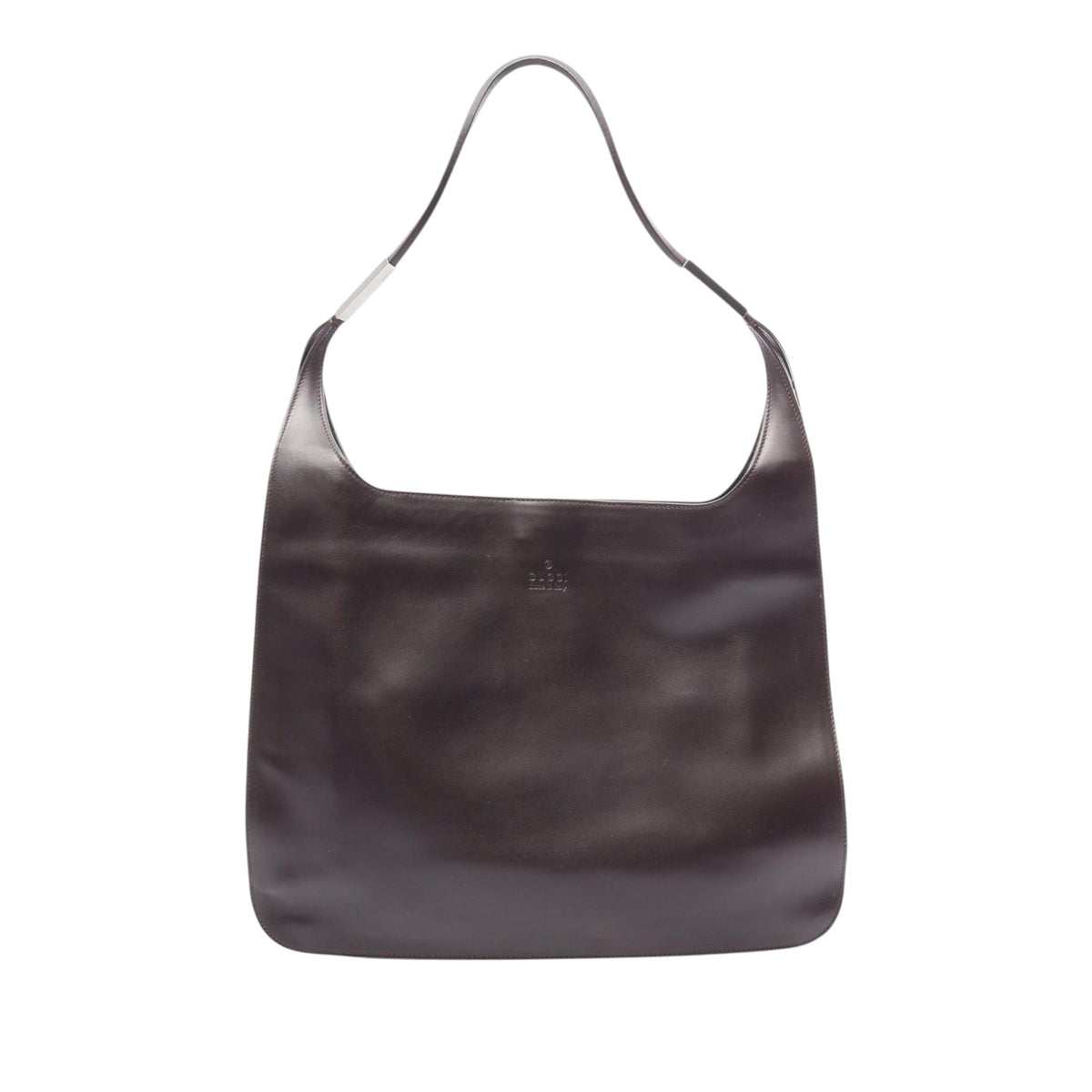 Gucci Calfskin Shoulder Bag — Brown