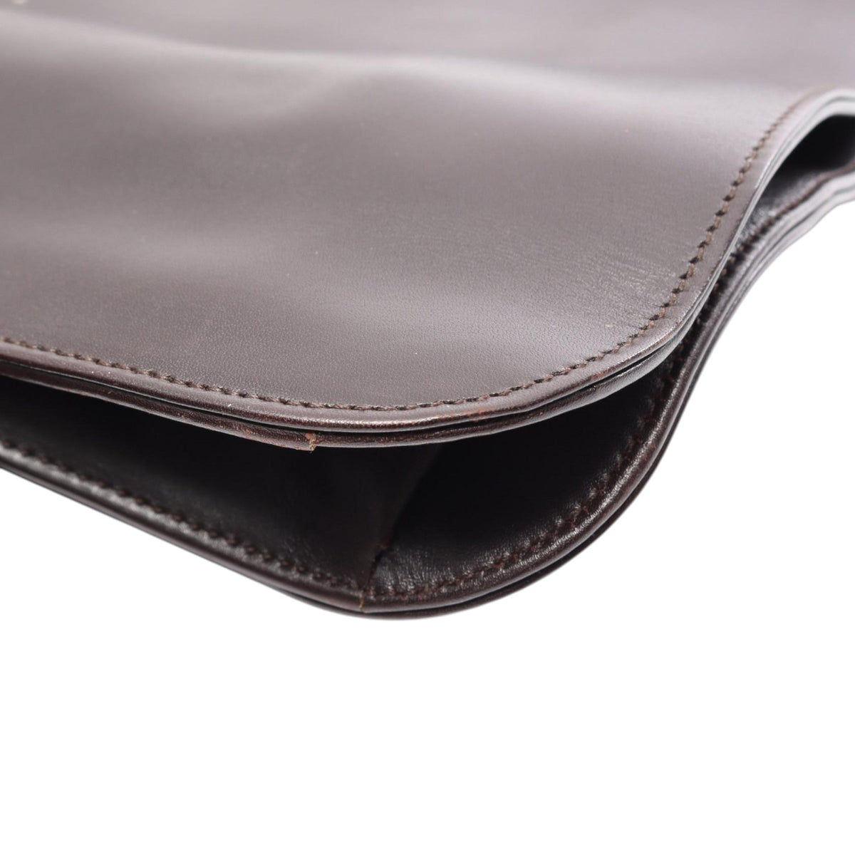 Gucci Calfskin Shoulder Bag — Brown