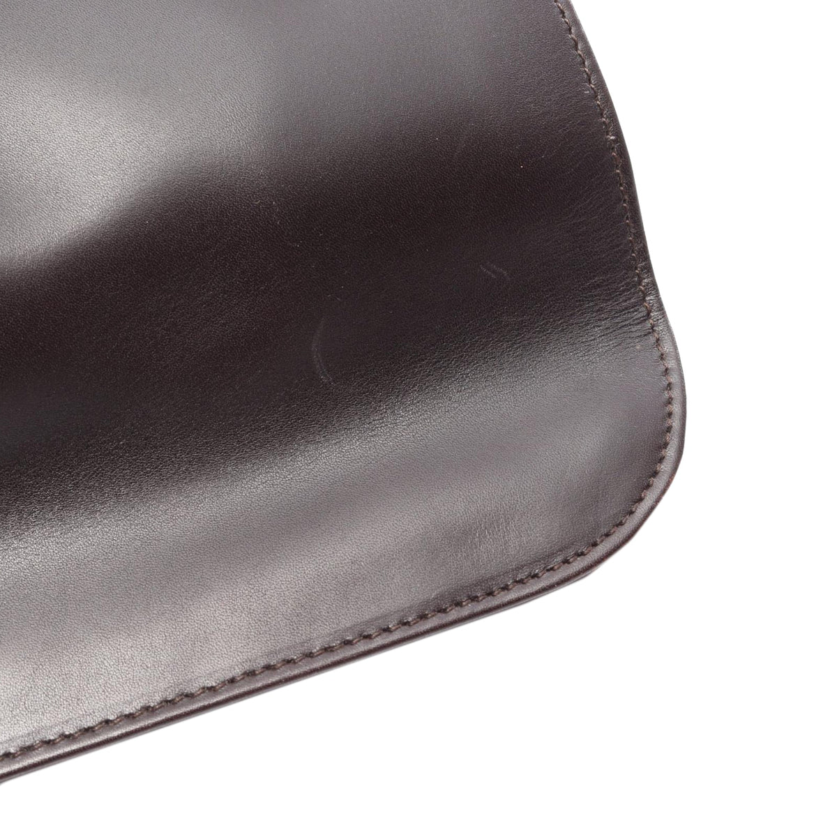 Gucci Calfskin Shoulder Bag — Brown