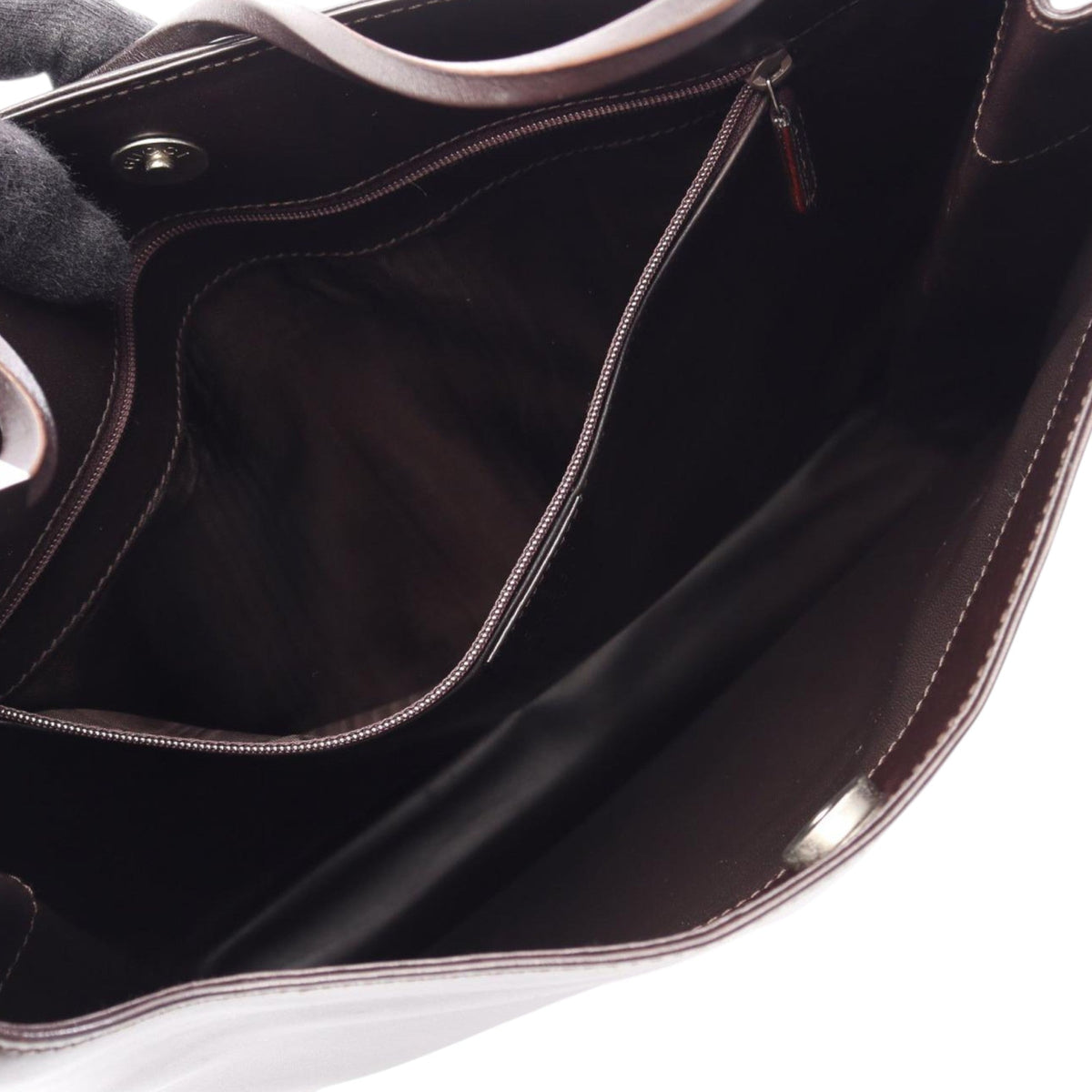 Gucci Calfskin Shoulder Bag — Brown