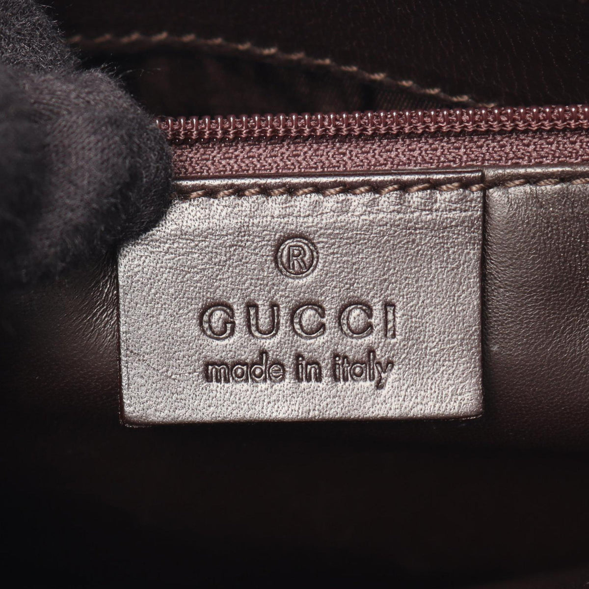 Gucci Calfskin Shoulder Bag — Brown