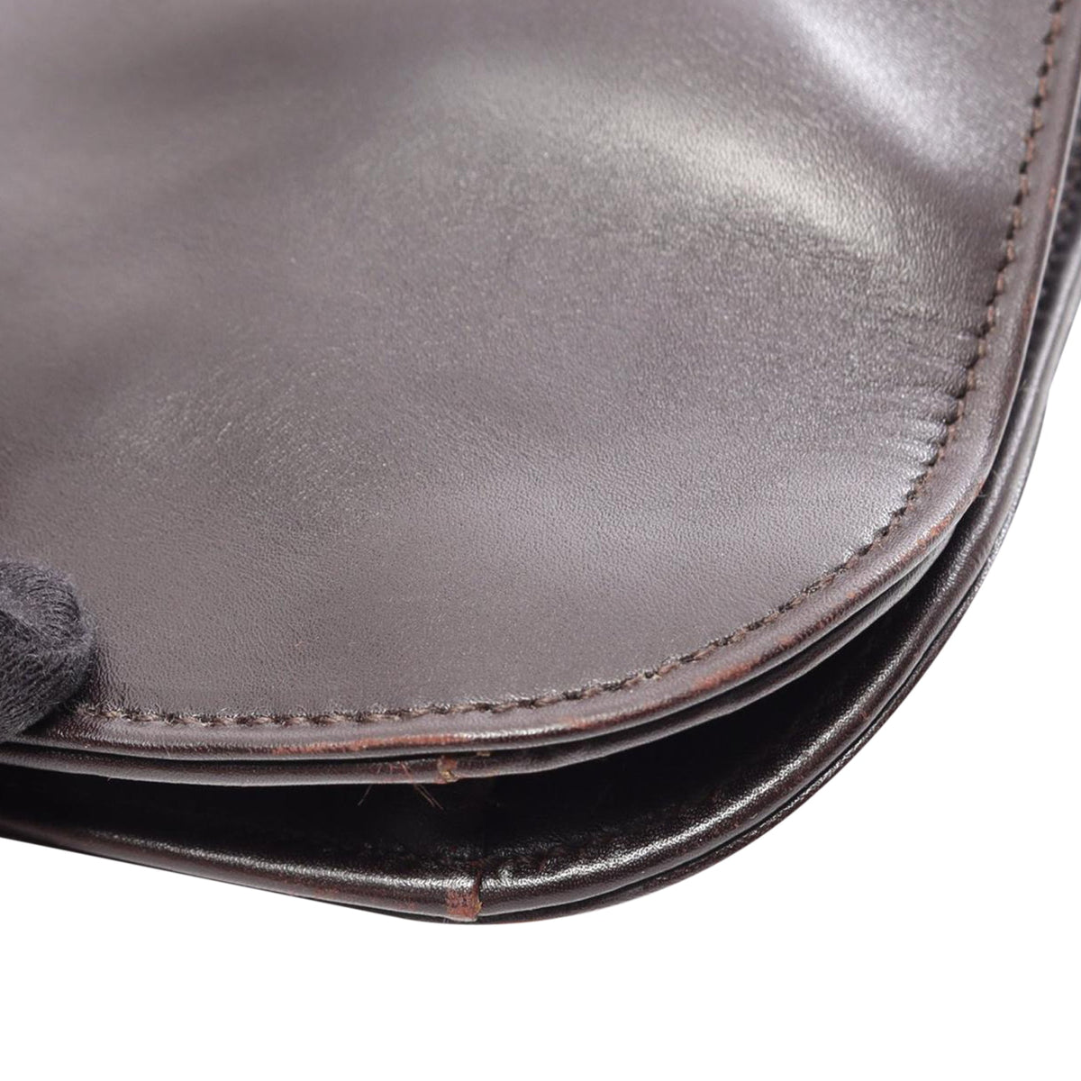 Gucci Calfskin Shoulder Bag — Brown