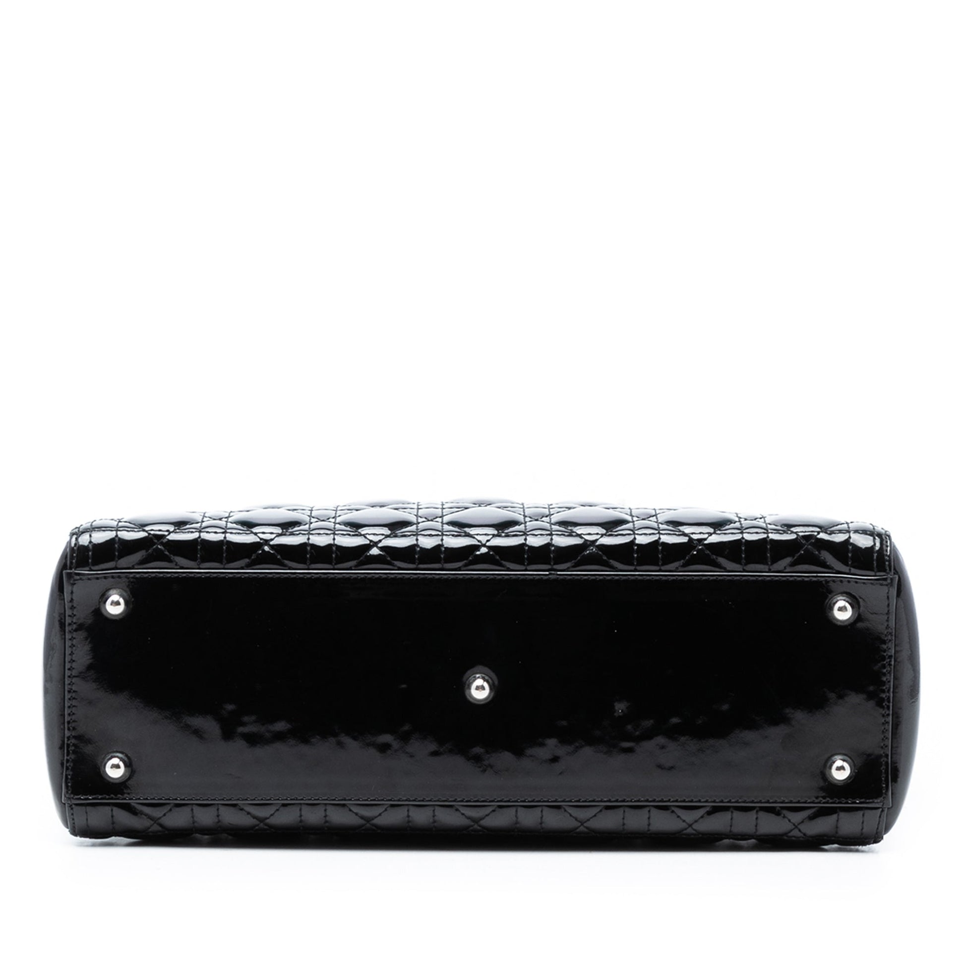 Large Patent Cannage Lady Dior