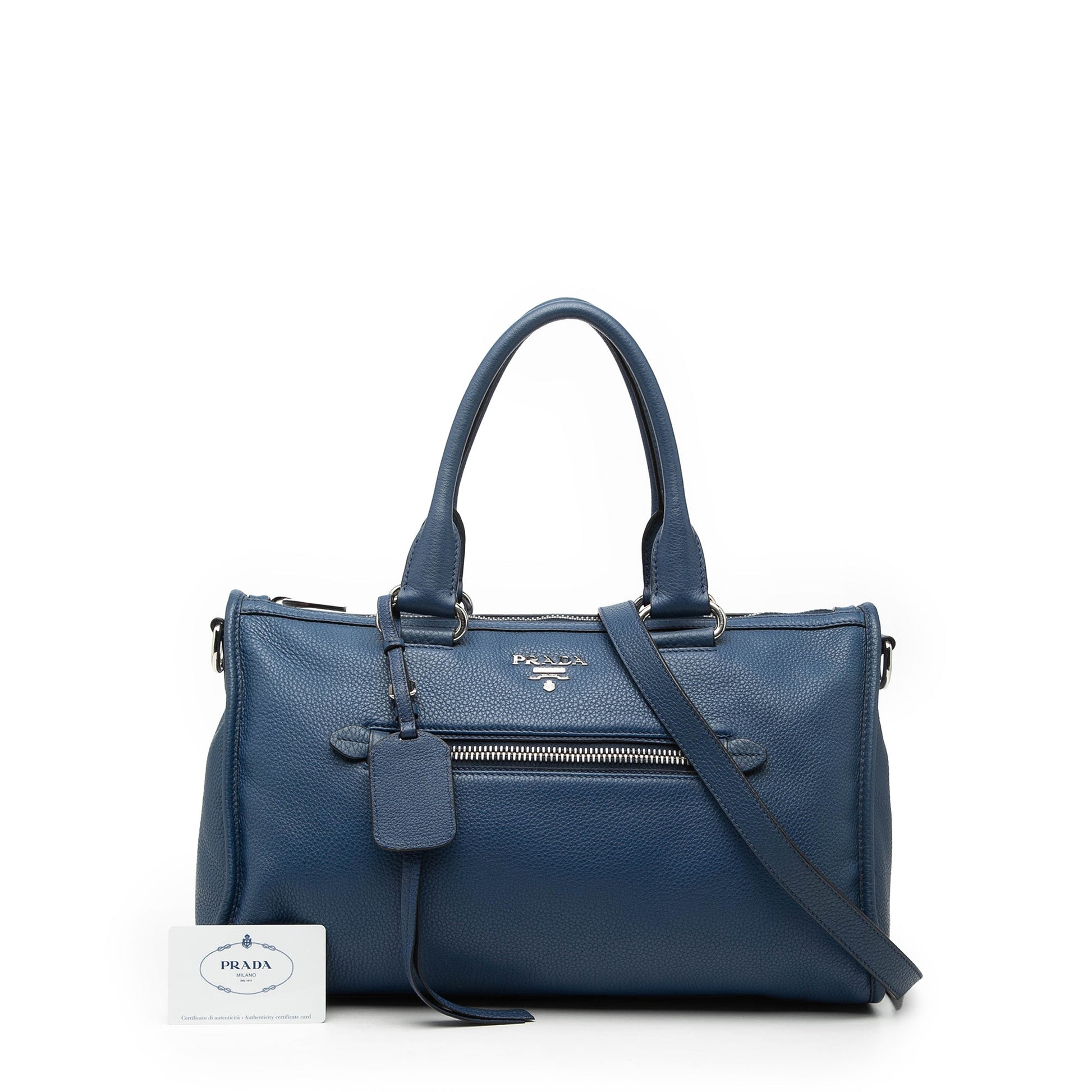 Vitello Phenix Zip Top Satchel