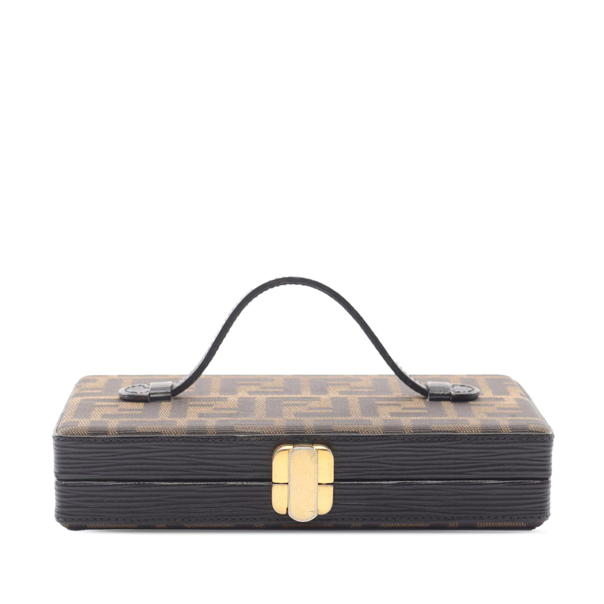 Fendi Zucca Canvas Vanity Bag — Brown