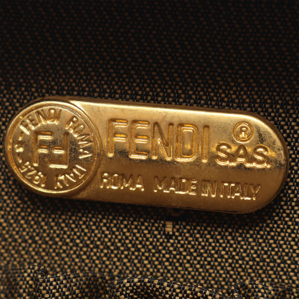 Fendi Zucca Canvas Vanity Bag — Brown
