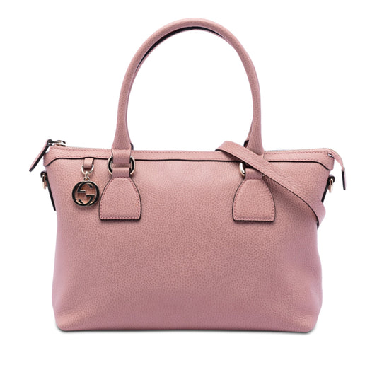 Gucci Dollar Calfskin GG Charm Satchel