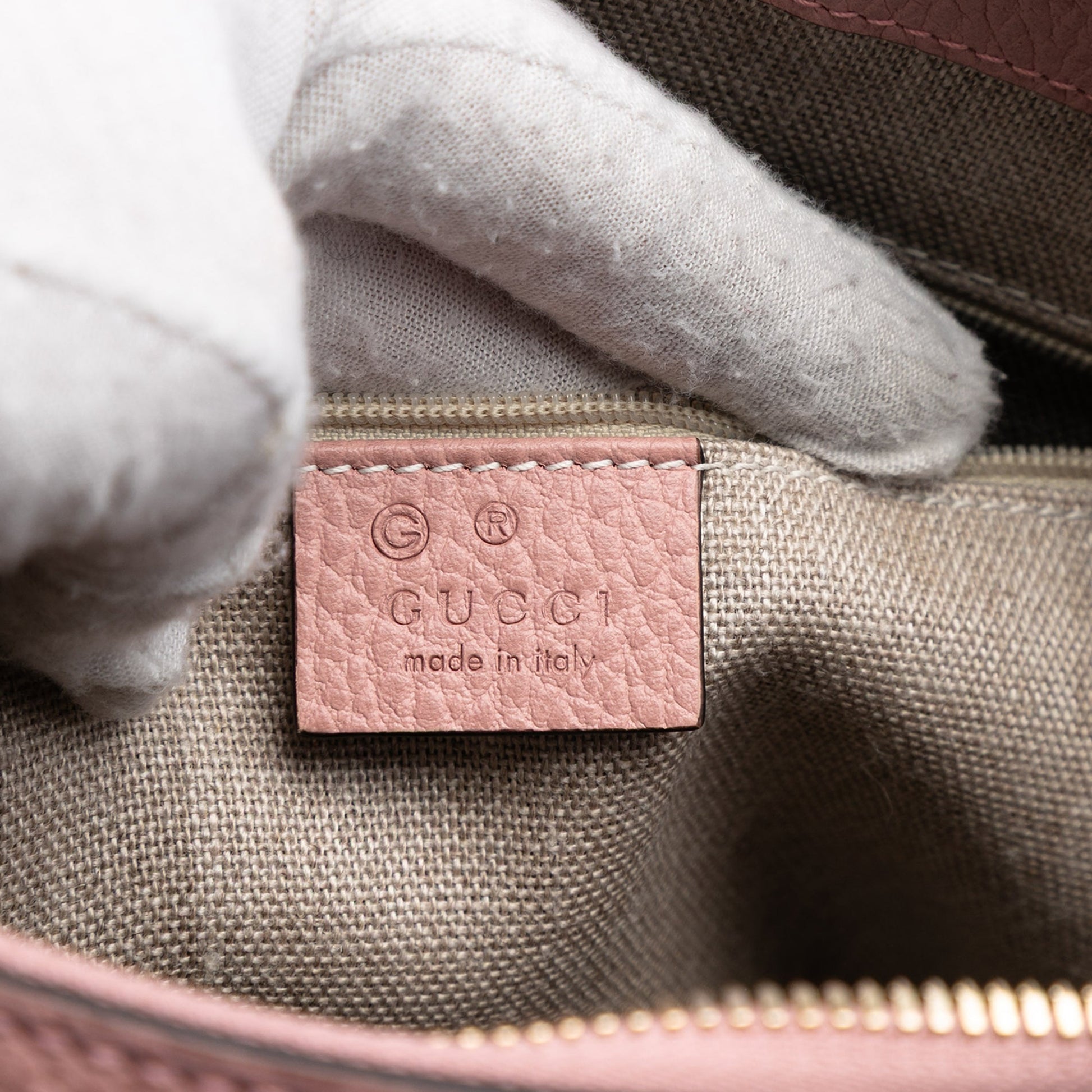 Gucci Dollar Calfskin GG Charm Satchel