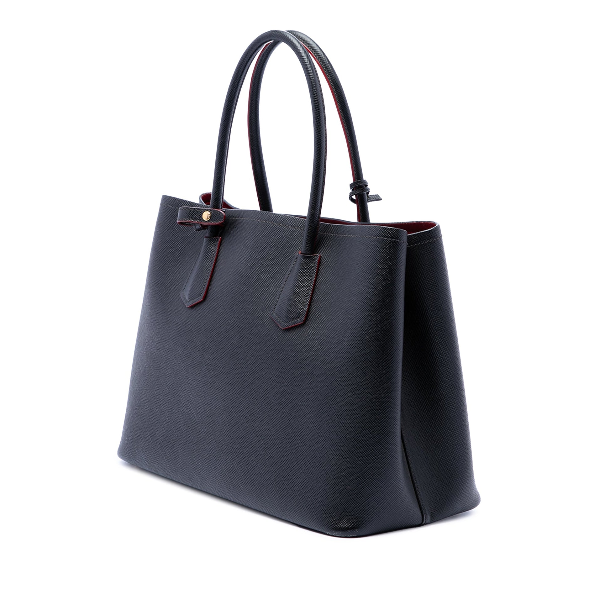 Prada Medium Saffiano Cuir Double Satchel