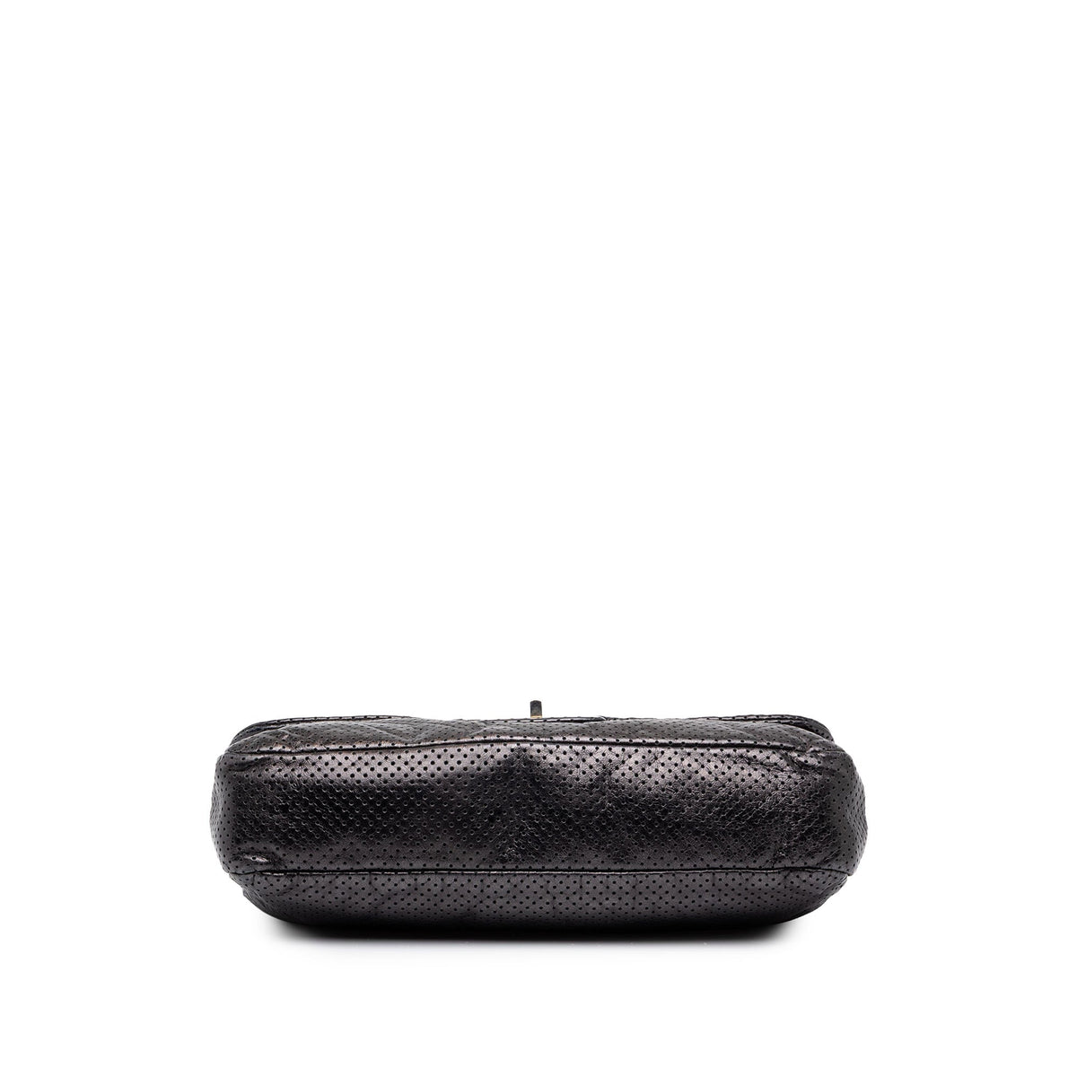 Chanel Medium Perforated Calfskin Reissue 2.55 Drill Flap — Black