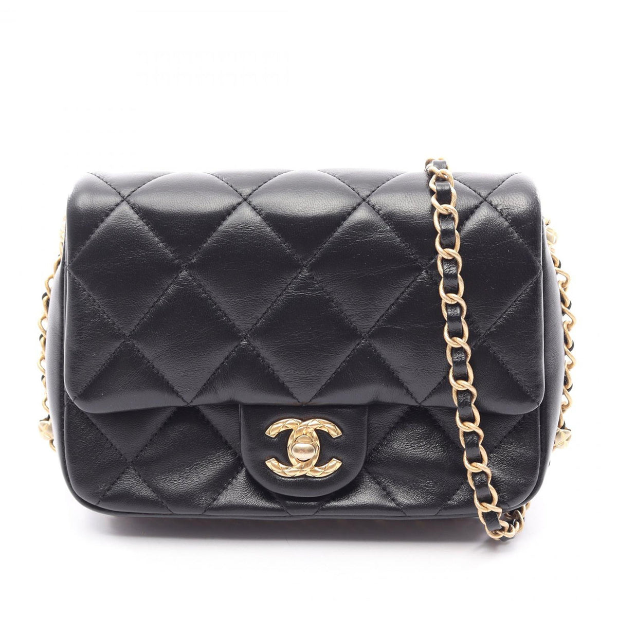 Chanel Mini Square Lambskin Single Flap