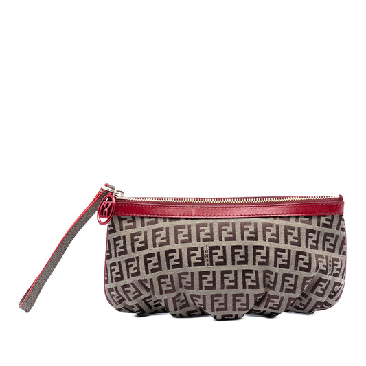 Fendi Zucchino Canvas Clutch