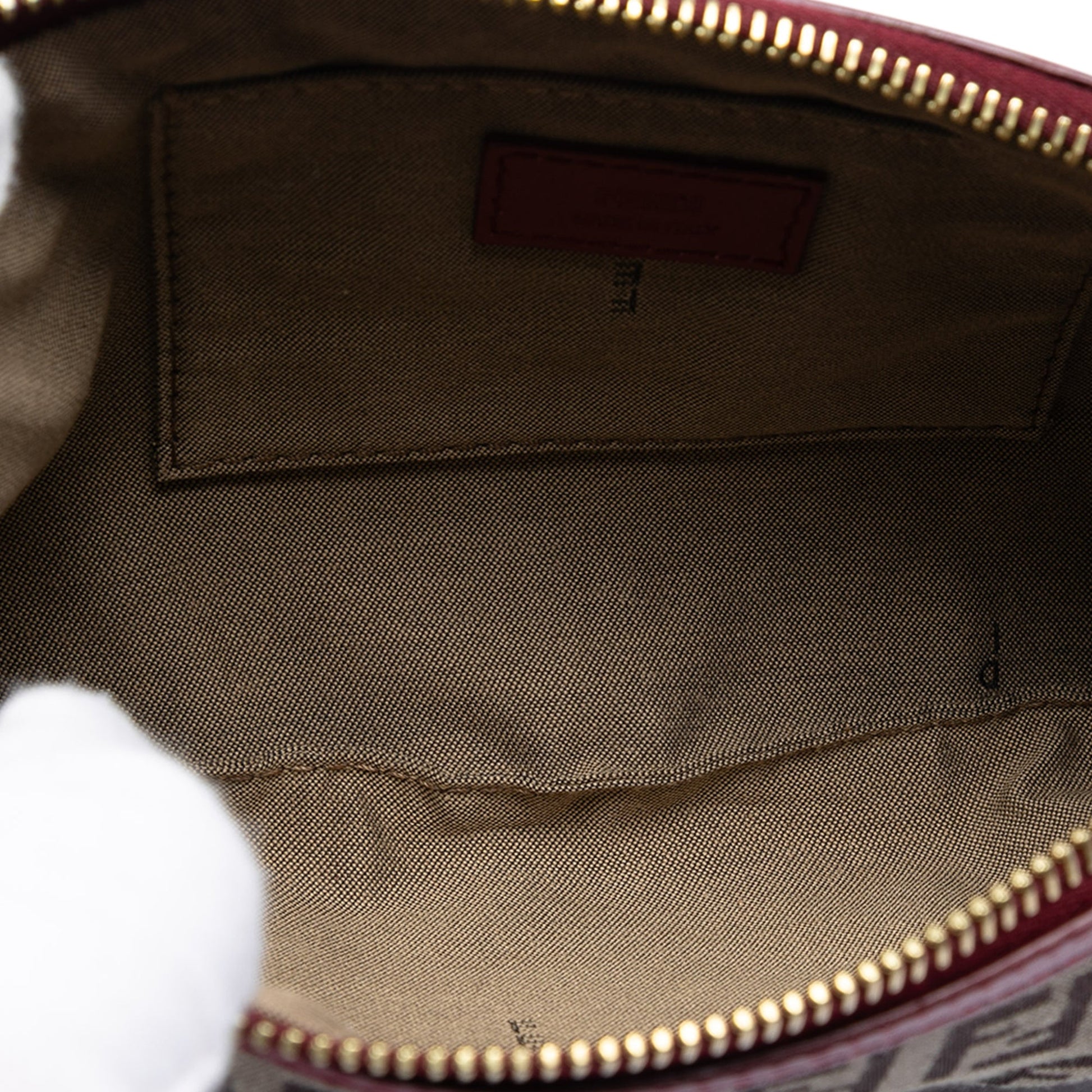 Fendi Zucchino Canvas Clutch