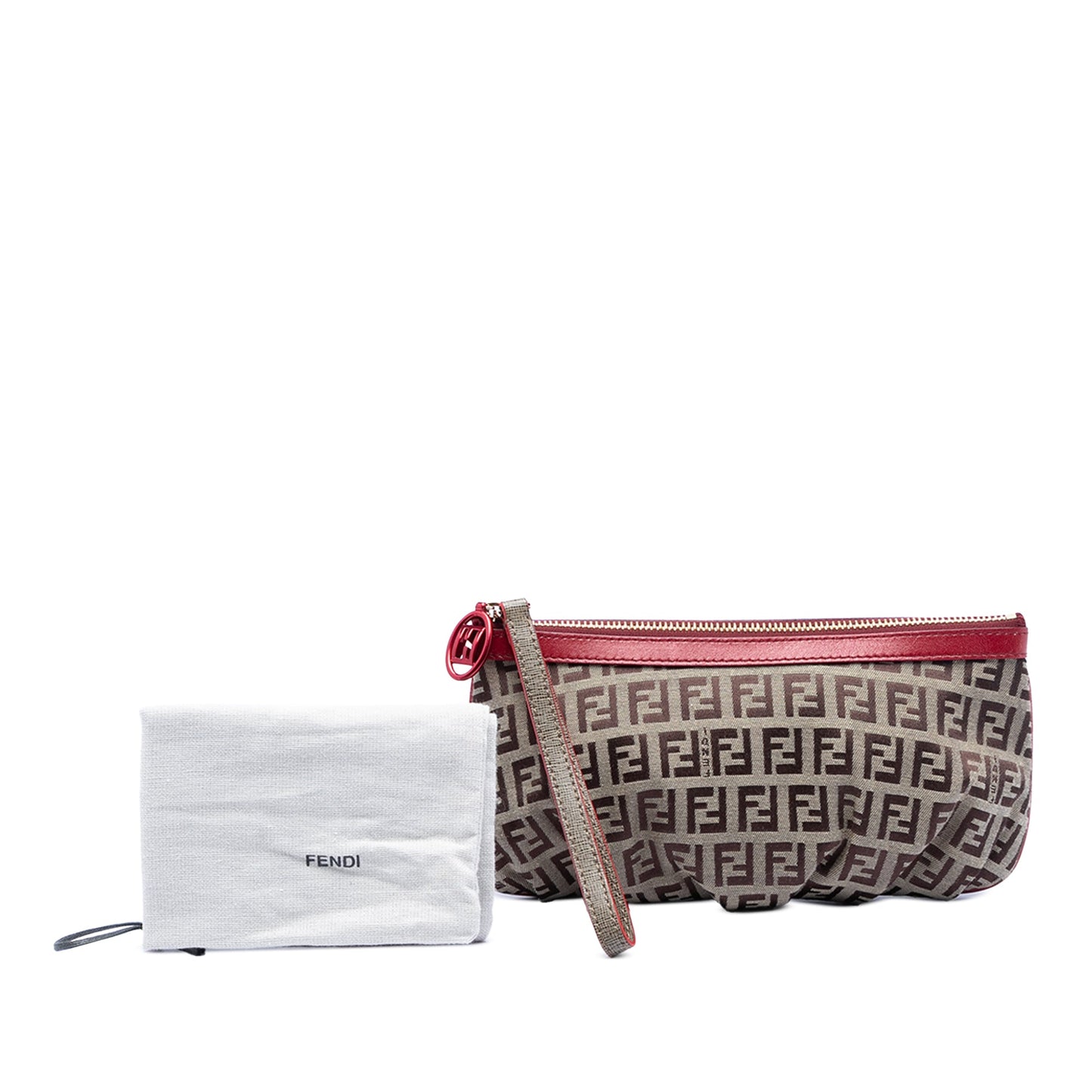 Fendi Zucchino Canvas Clutch
