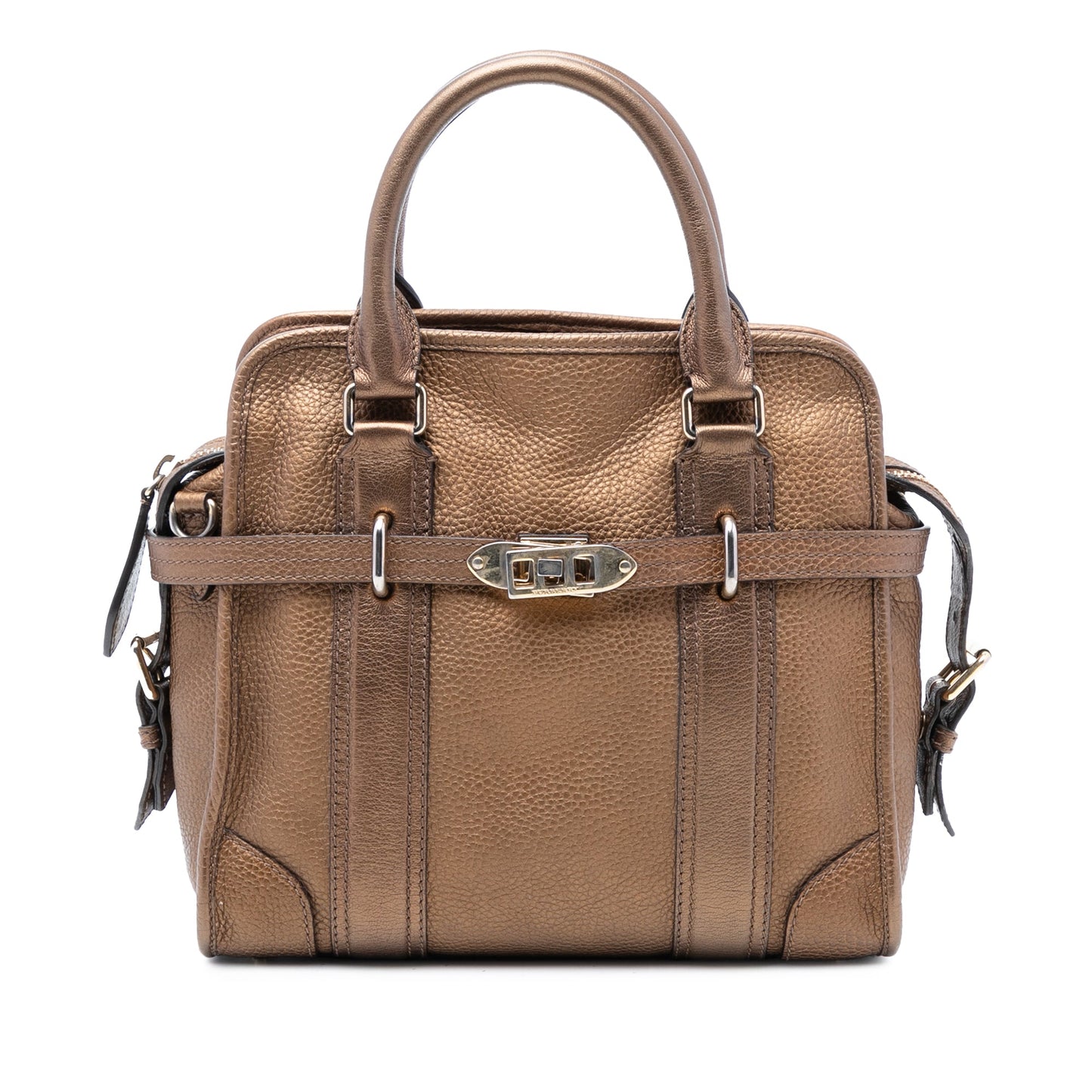 Burberry Leather Top Handle Bag