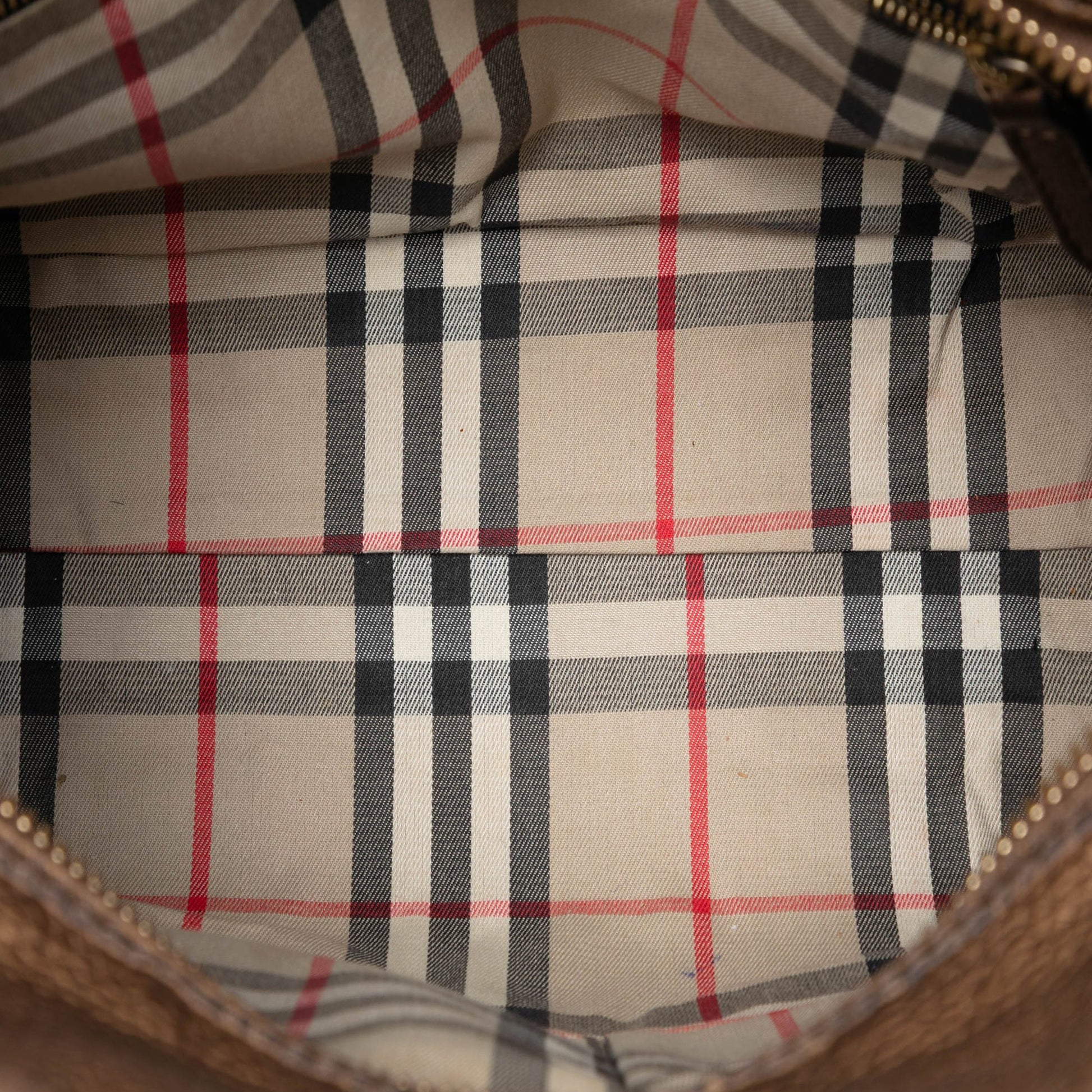 Burberry Leather Top Handle Bag