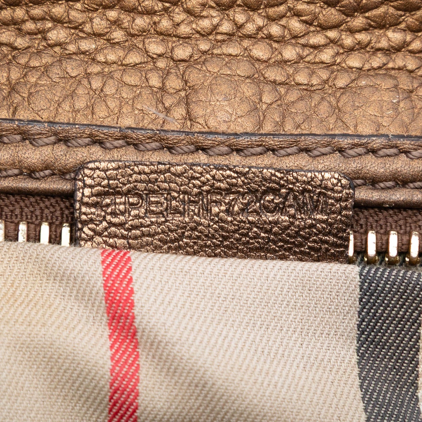 Burberry Leather Top Handle Bag