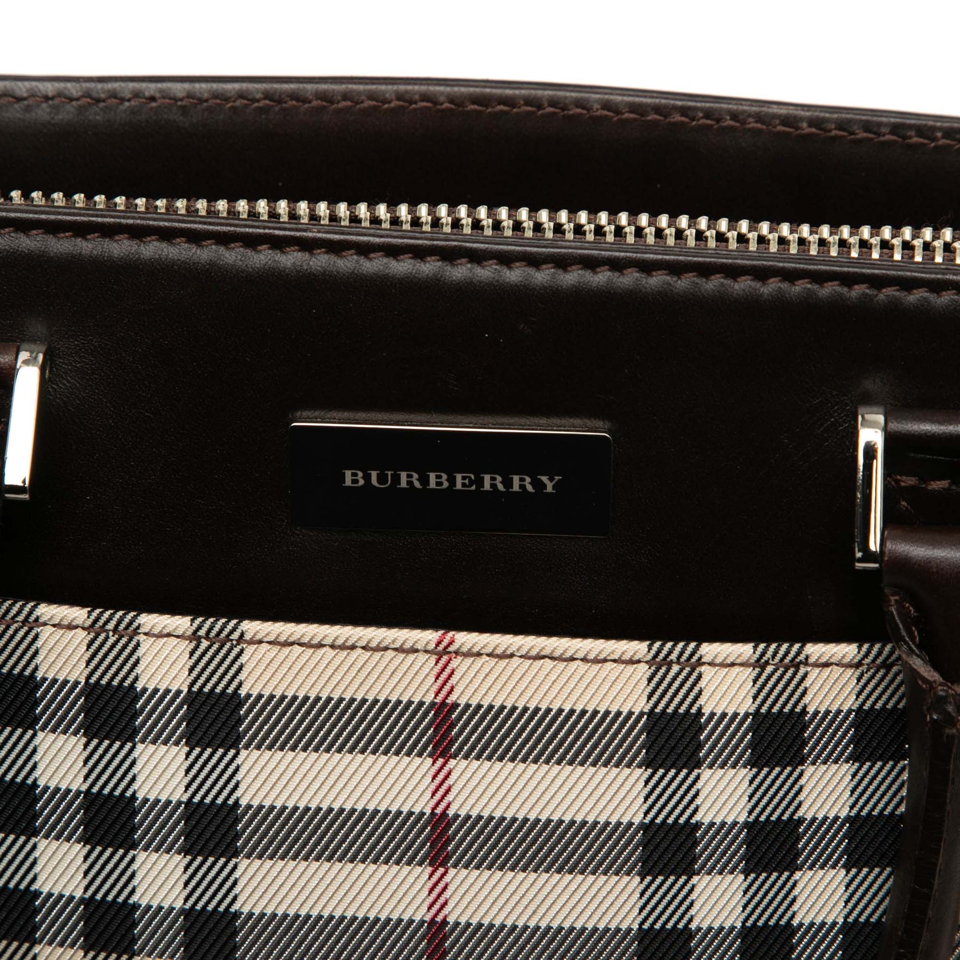 Burberry House Check Canvas Tote
