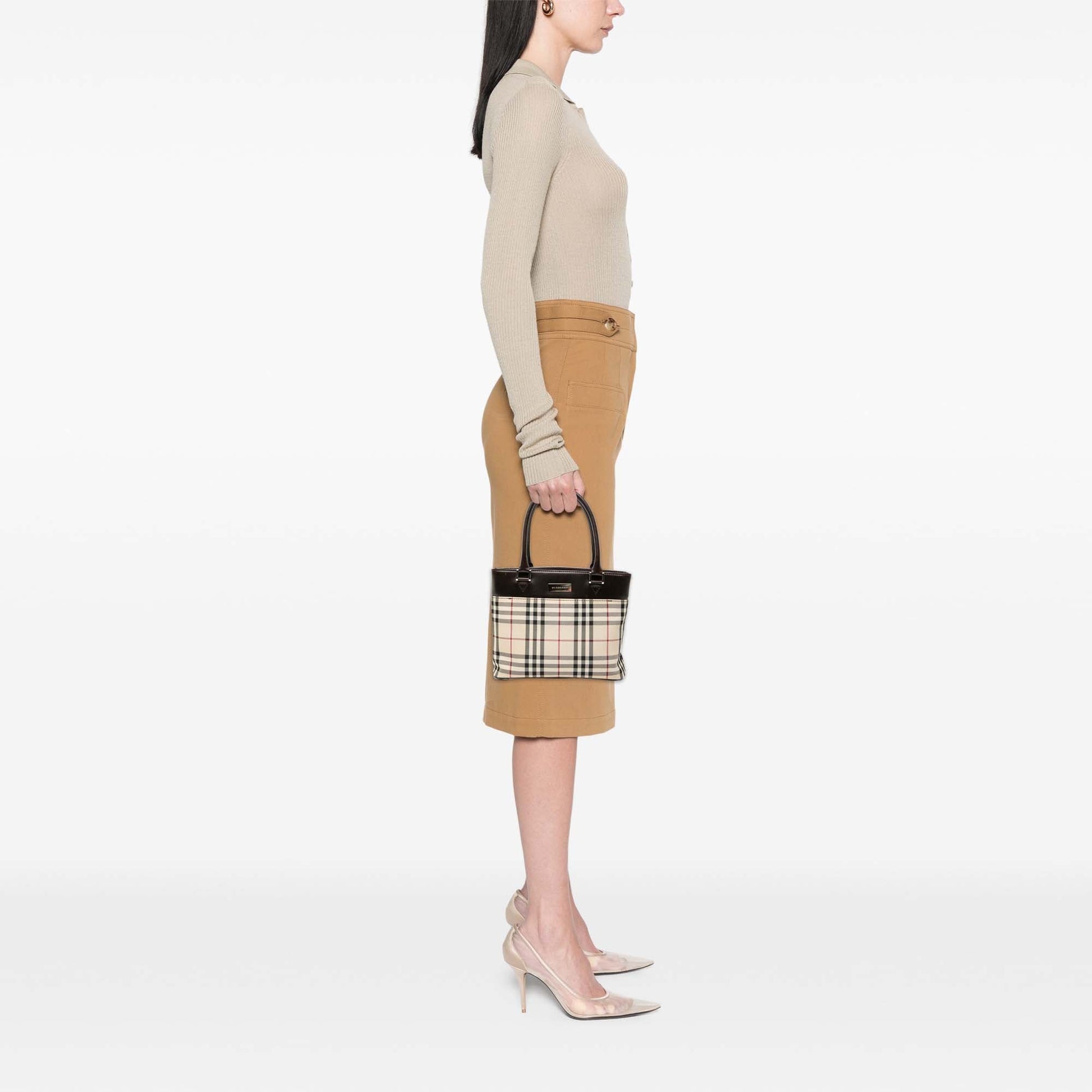 Burberry House Check Canvas Tote