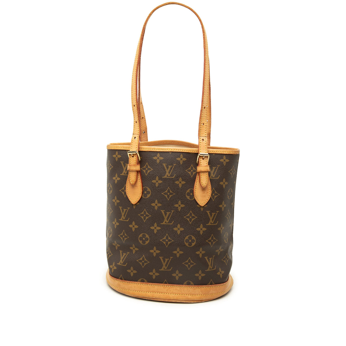 Louis Vuitton Monogram Petit Bucket — Brown