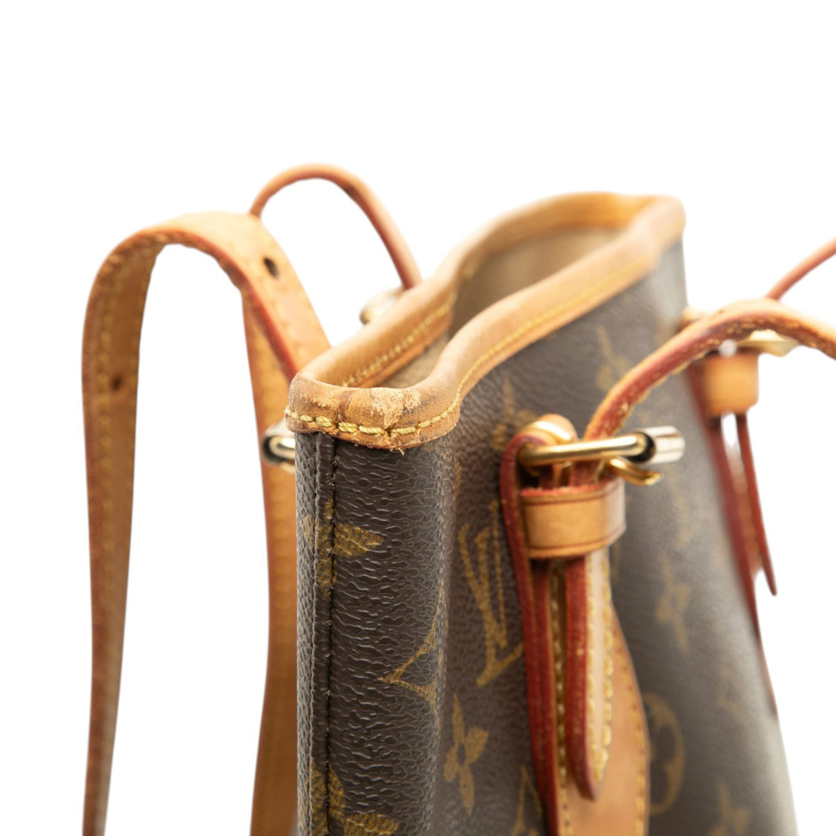 Louis Vuitton Monogram Petit Bucket — Brown