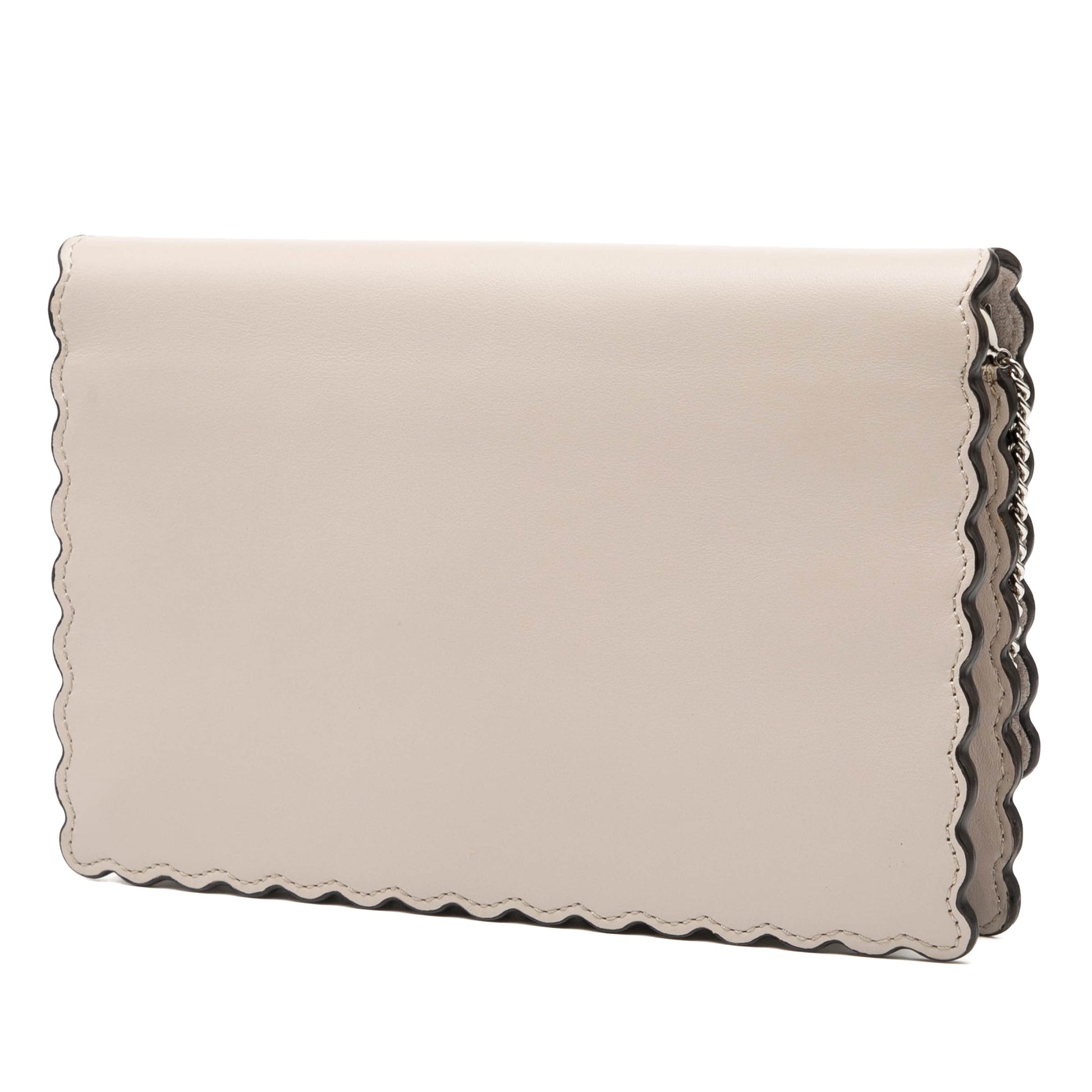 Fendi Leather Studded Monster Eyes Wallet on Chain