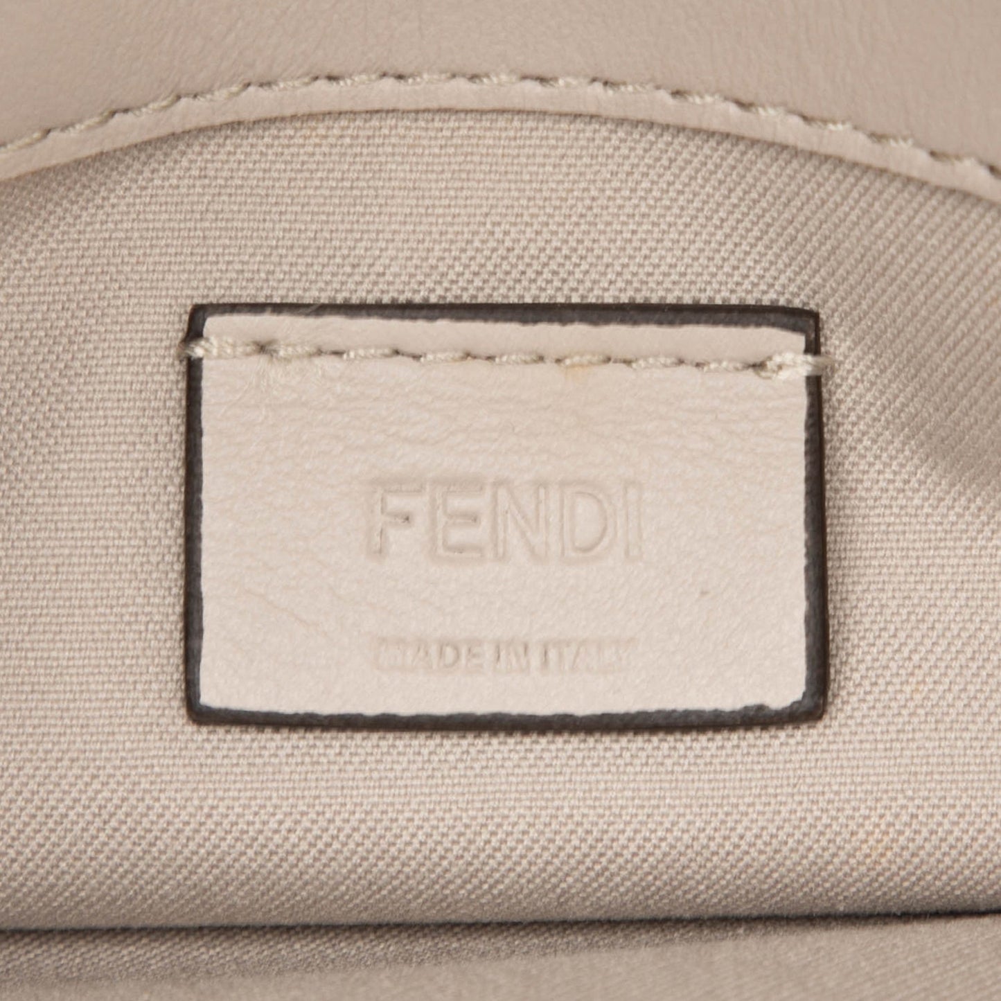 Fendi Leather Studded Monster Eyes Wallet on Chain