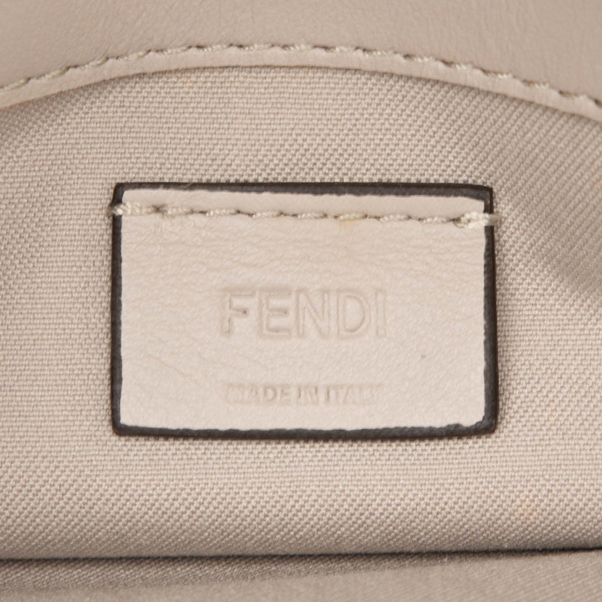 Fendi Leather Studded Monster Eyes Wallet on Chain