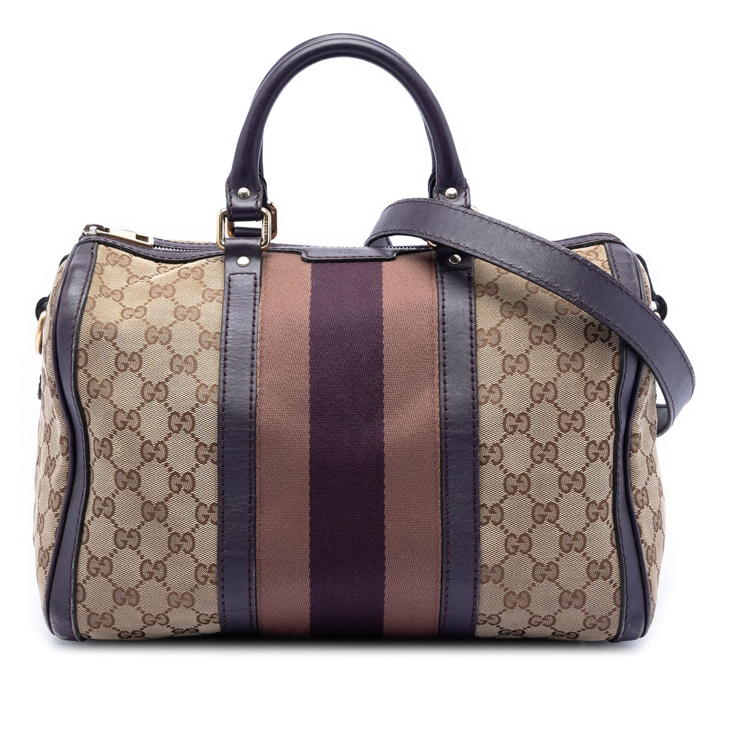 Gucci Medium GG Canvas Web Joy Boston Bag