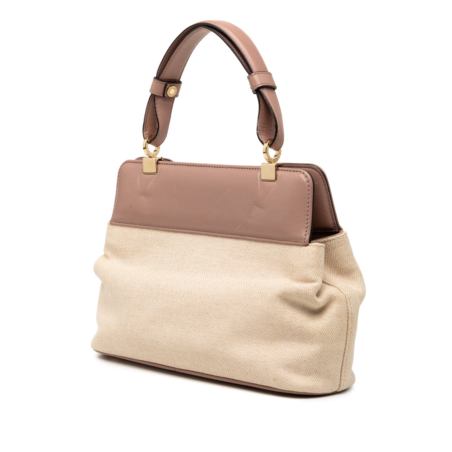 Bvlgari Canvas Isabella Rossellini Satchel