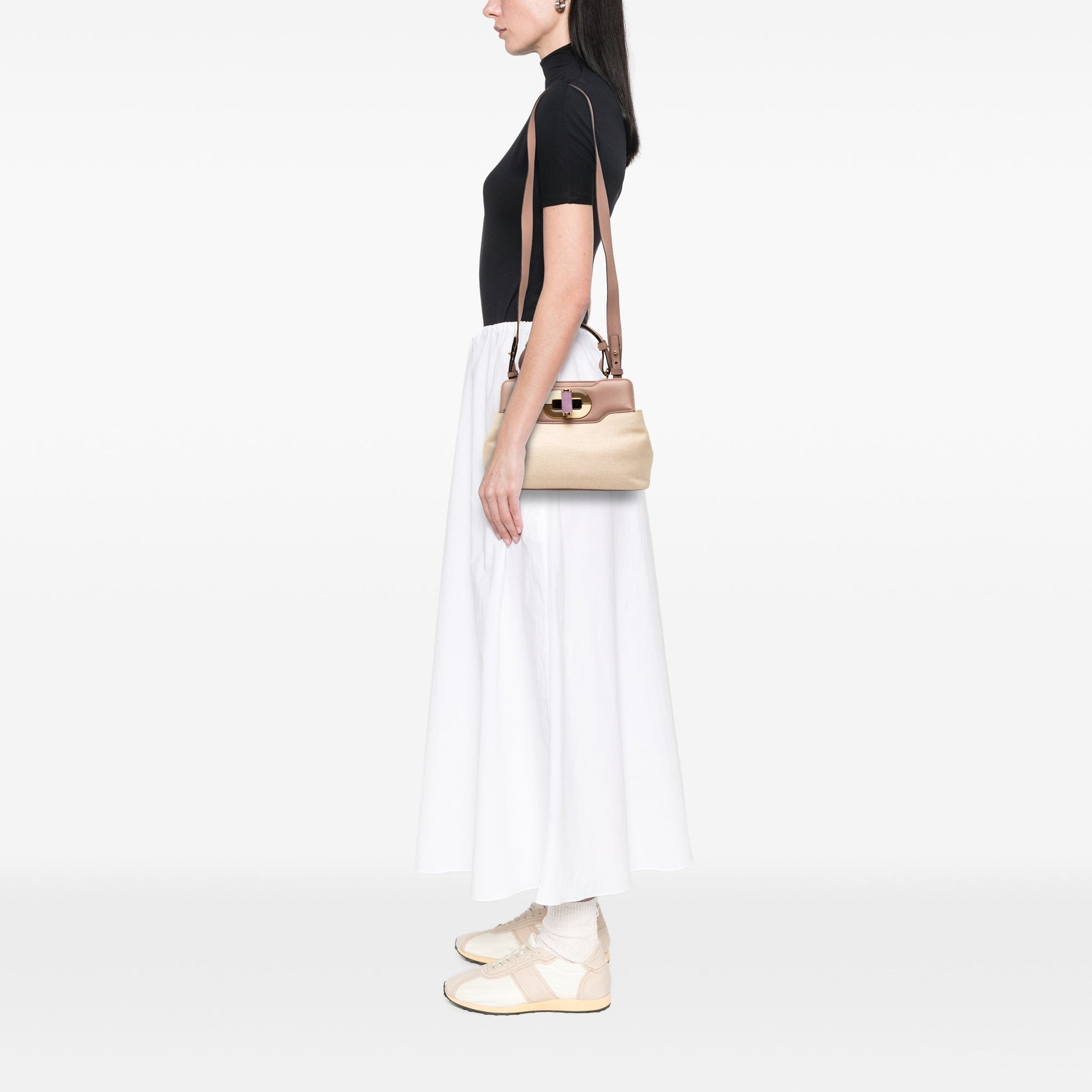 Bvlgari Canvas Isabella Rossellini Satchel