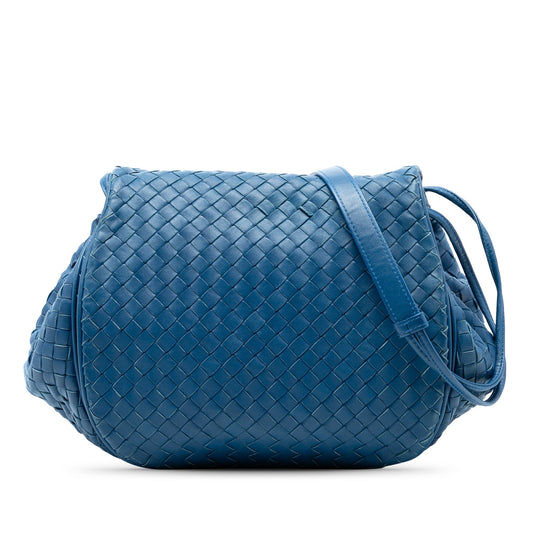 Bottega Veneta Nappa Intrecciato Flap Crossbody