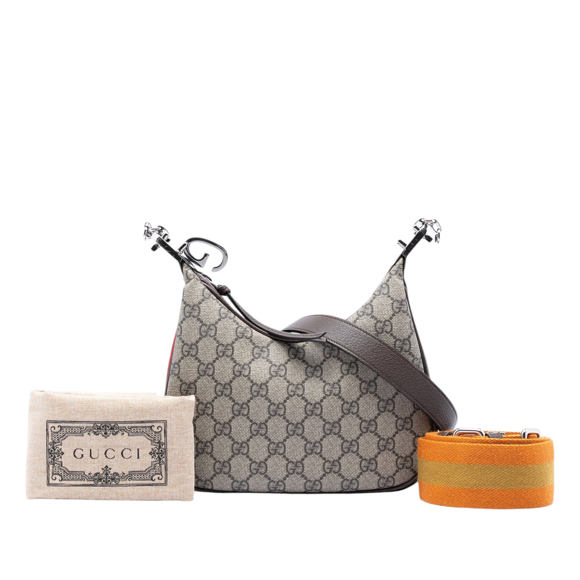Gucci Small GG Supreme Web Attache Crossbody