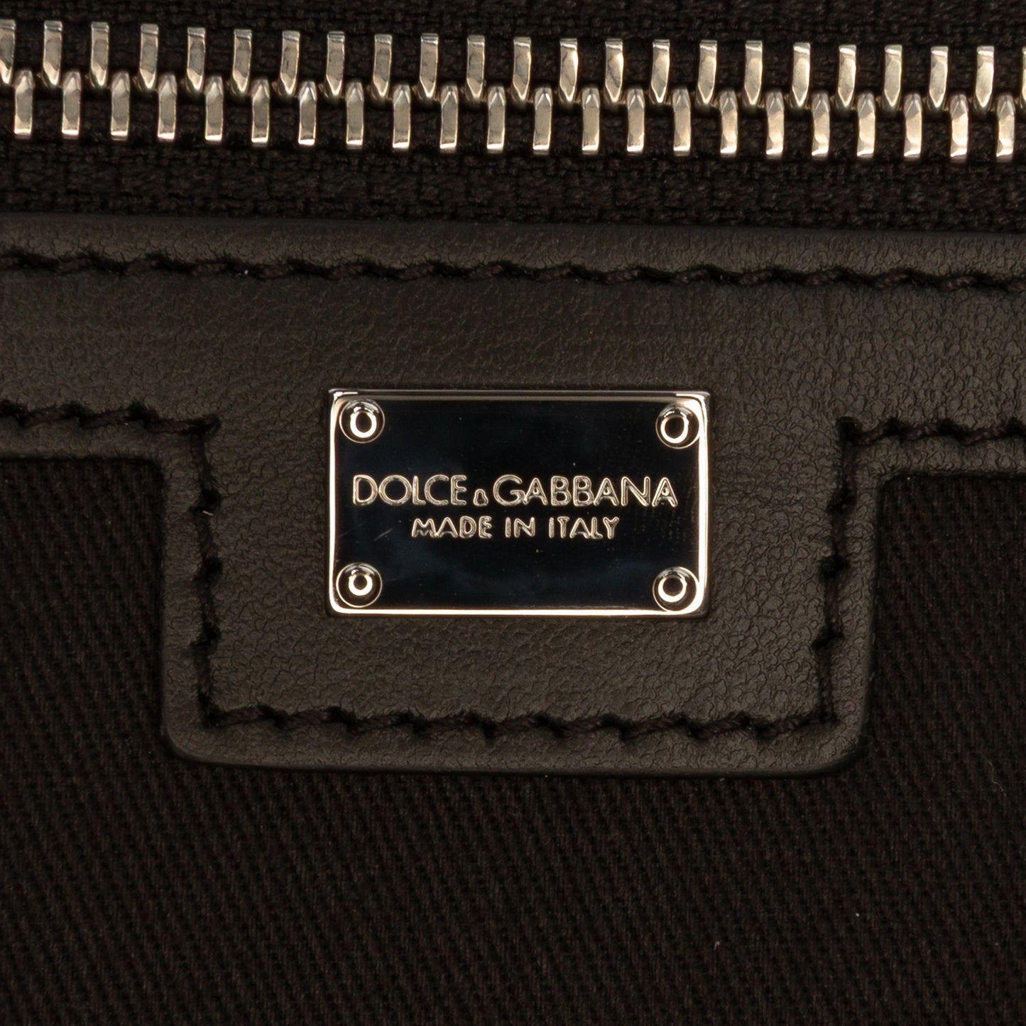 Dolce & Gabbana Large Logo Canvas Shopping Tote