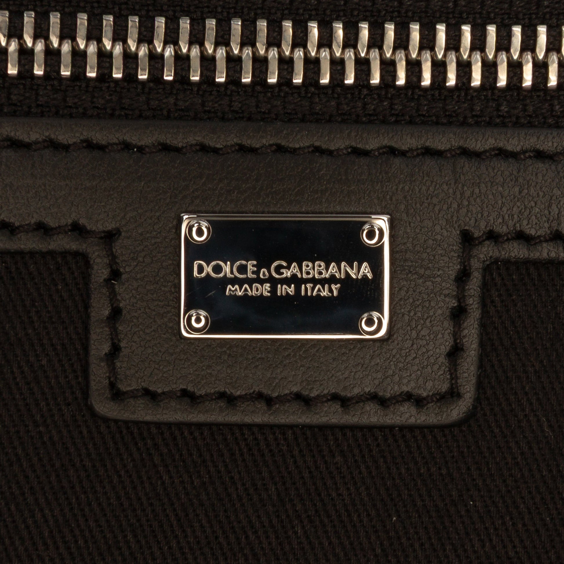 Dolce & Gabbana Large Logo Canvas Shopping Tote