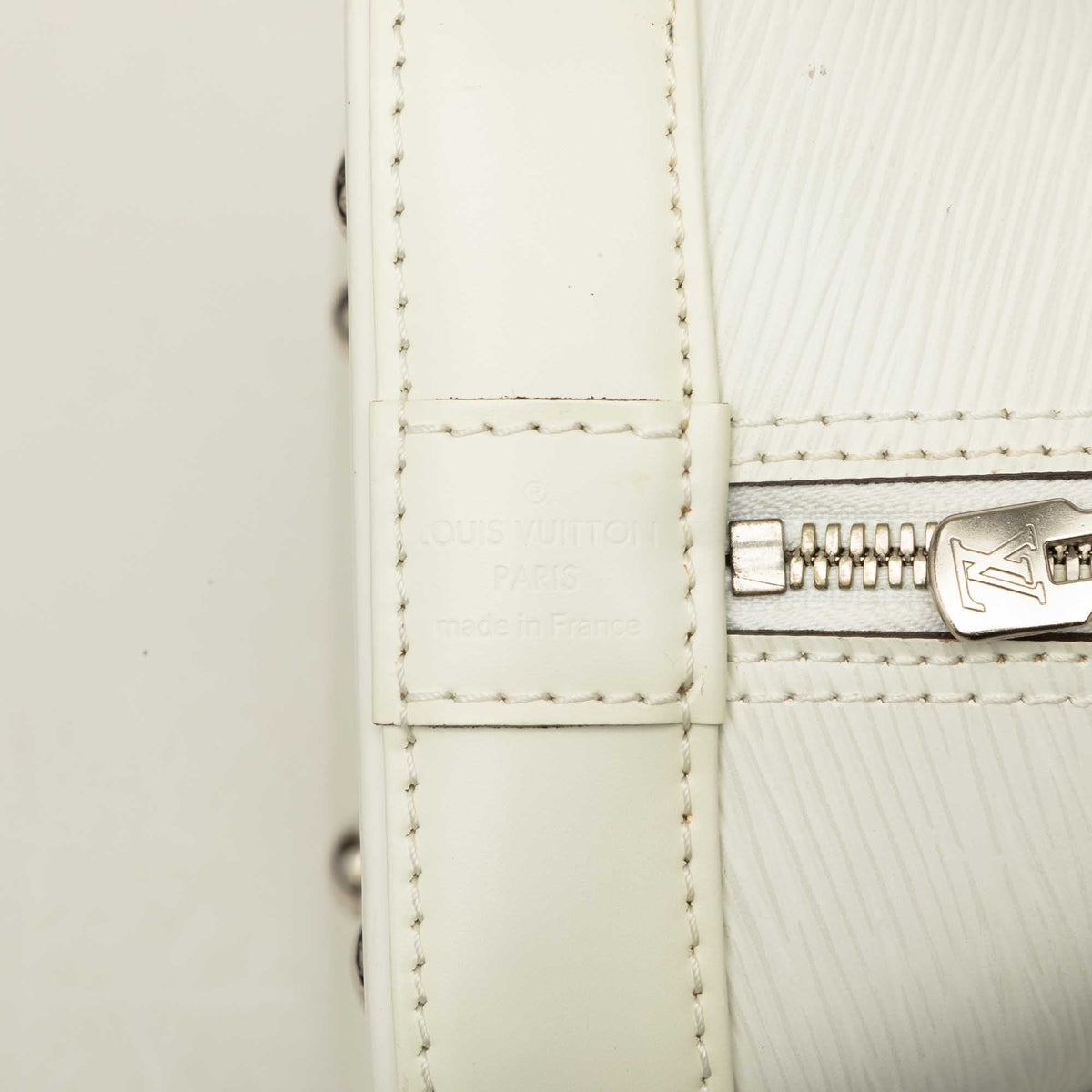 Louis Vuitton Epi Alma PM — White