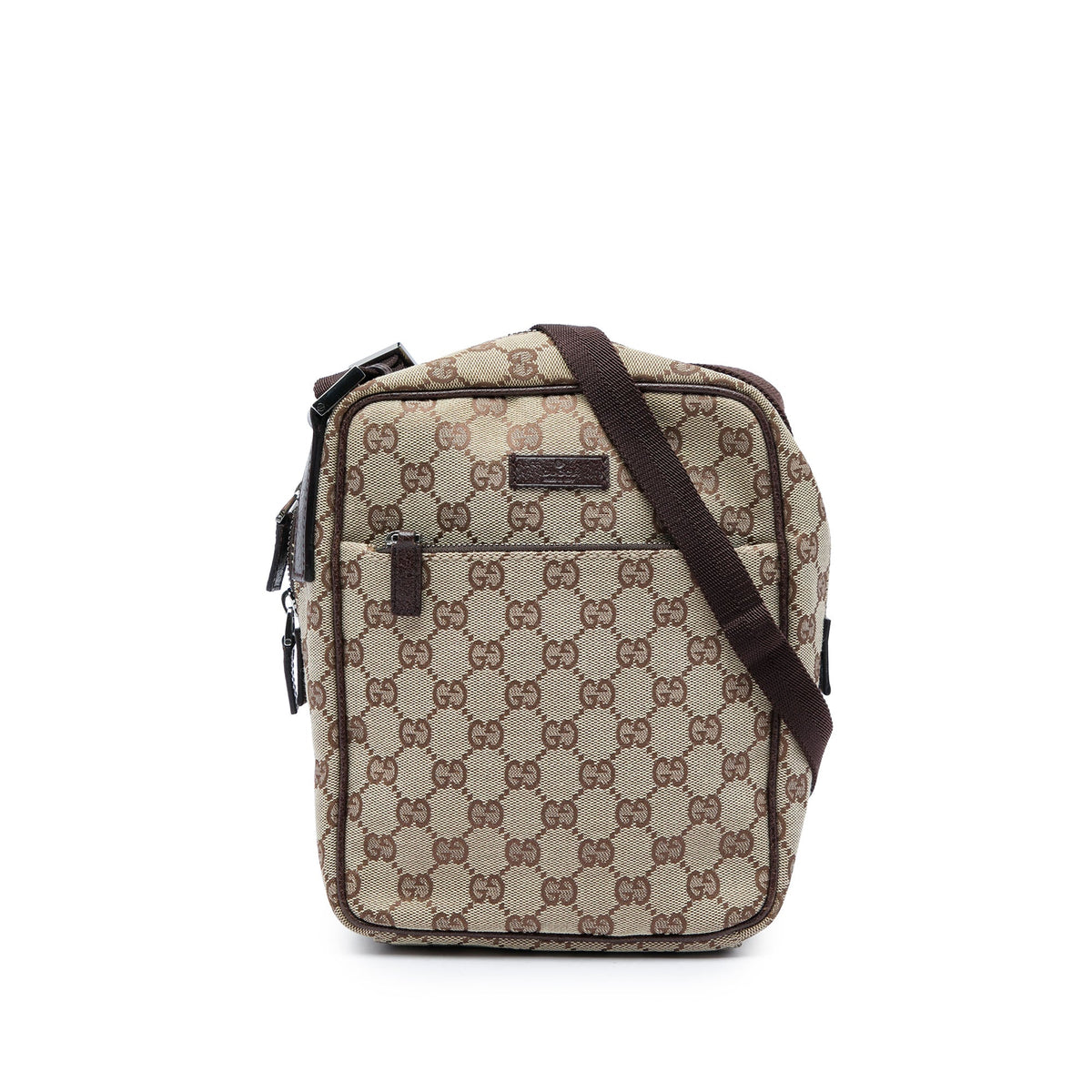 Gucci GG Canvas Crossbody — Beige