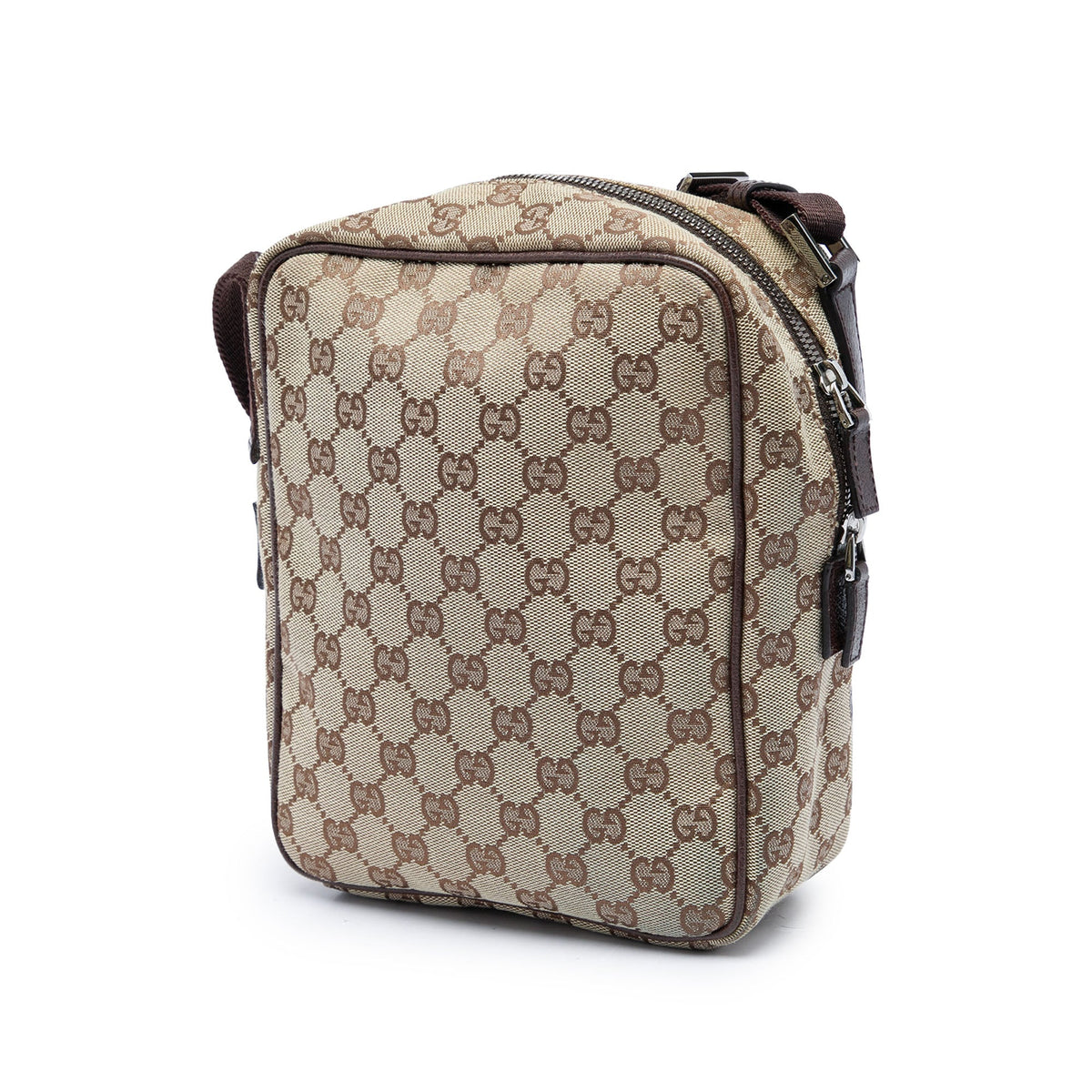 Gucci GG Canvas Crossbody — Beige