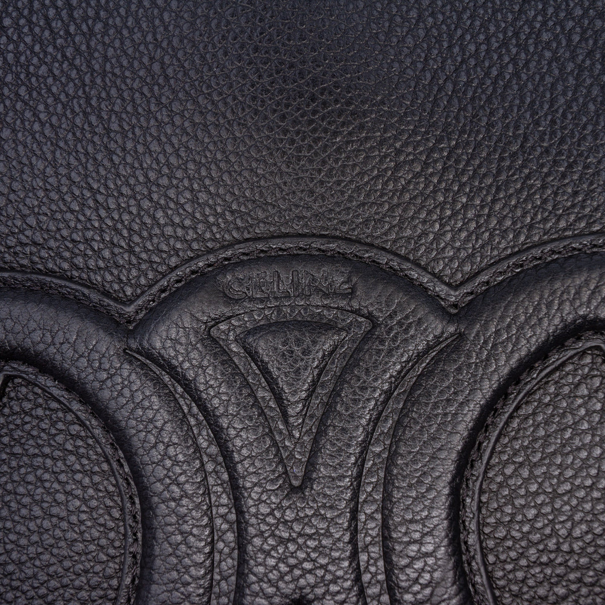 Celine Small Calfskin Cuir Triomphe Bucket Bag