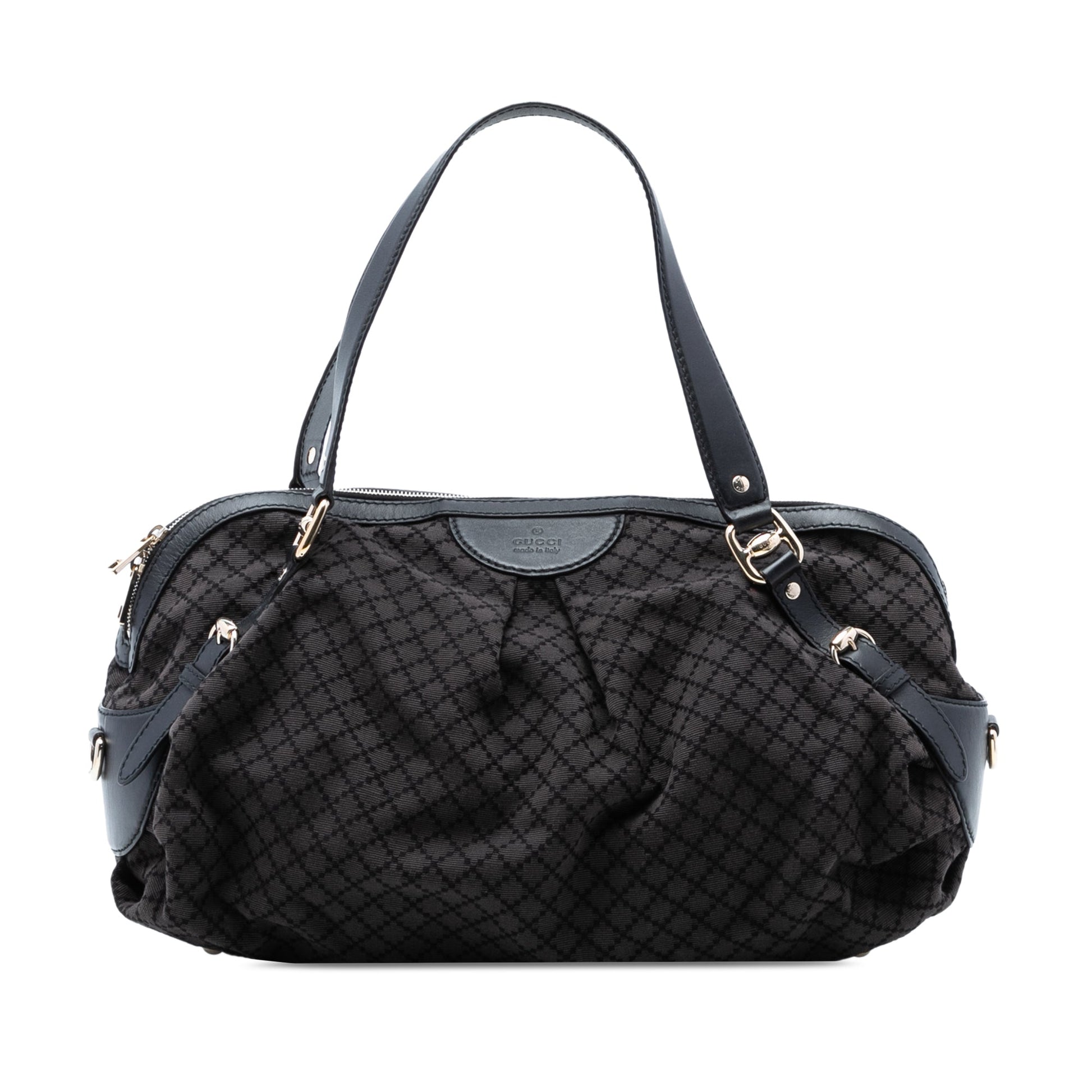 Diamante Canvas Bridle Satchel