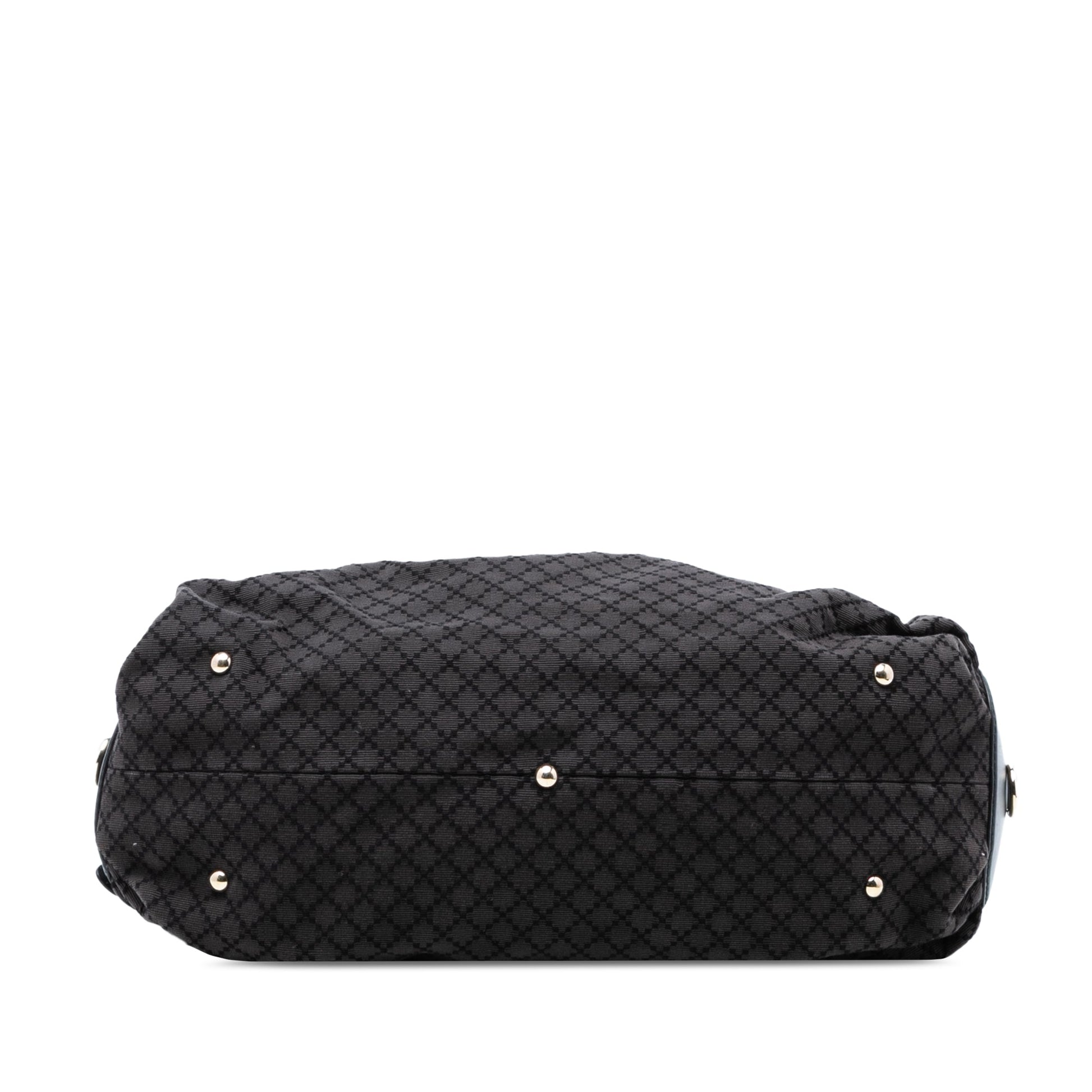 Diamante Canvas Bridle Satchel