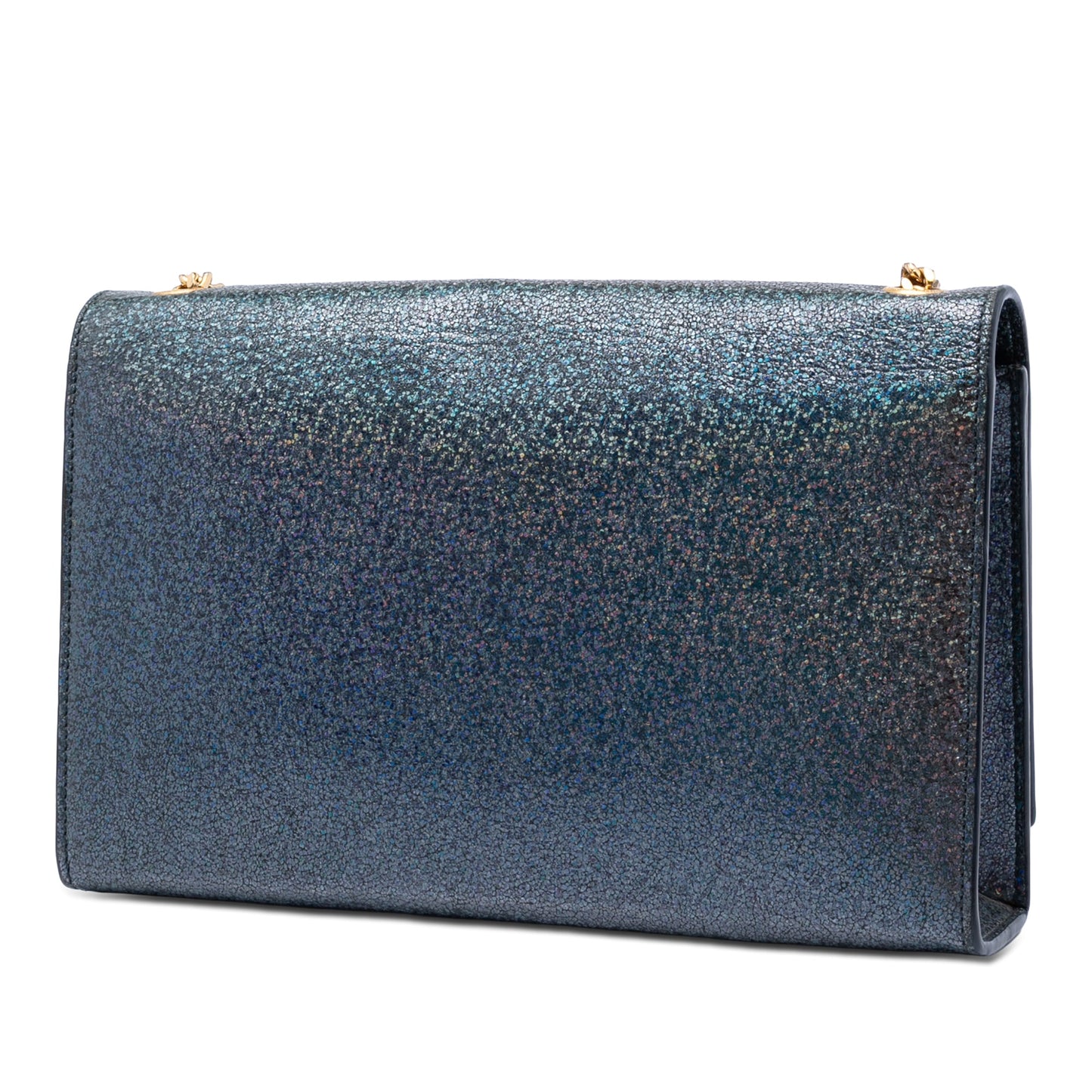 Saint Laurent Medium Glitter Leather Monogram Kate Crossbody