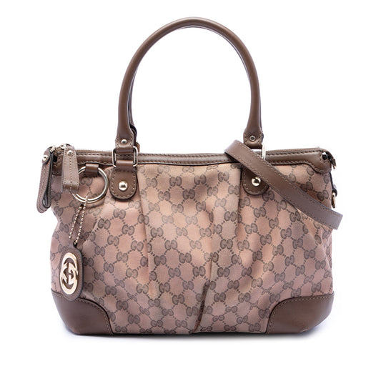 Gucci GG Canvas Sukey Satchel