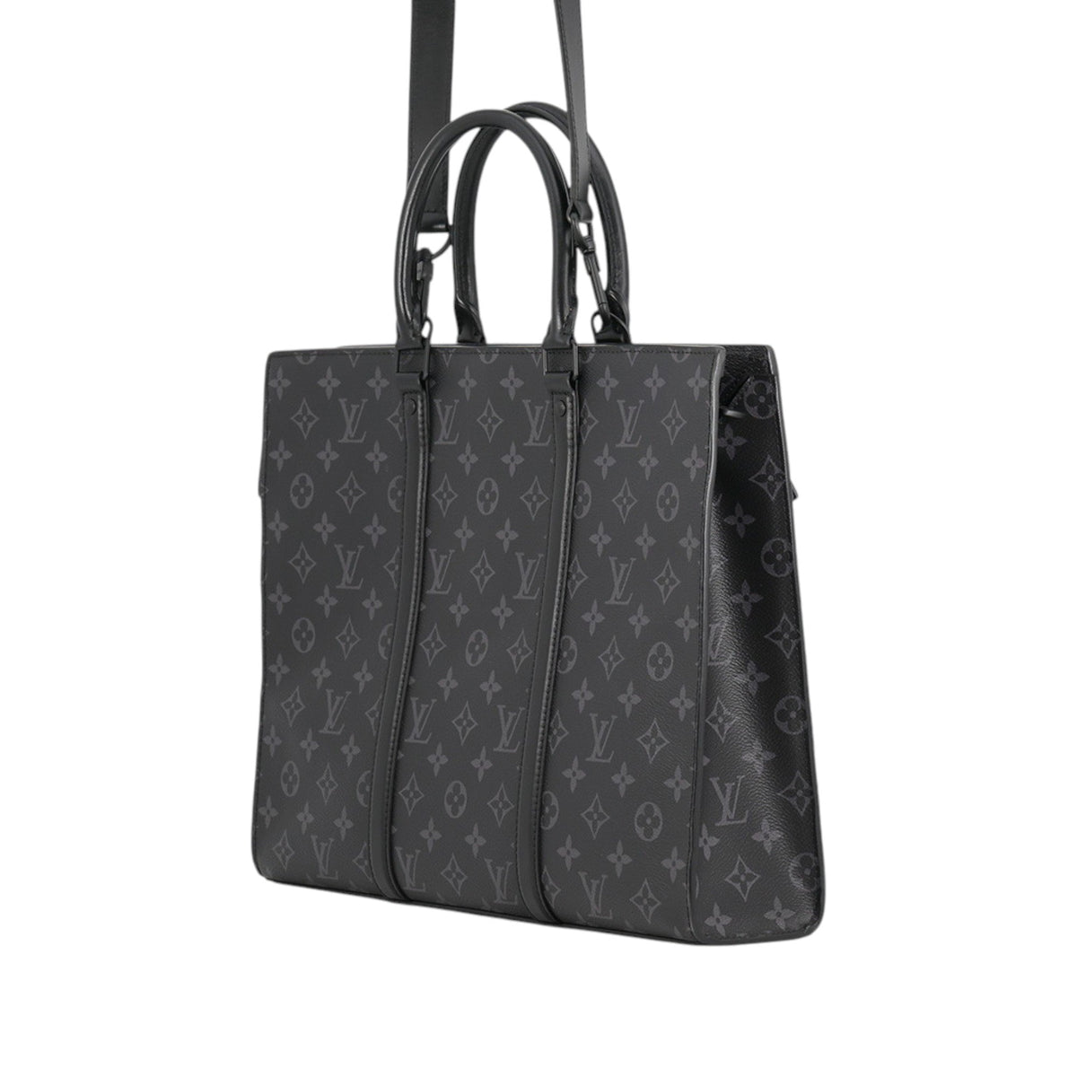 Louis Vuitton Monogram Eclipse Sac Plat Horizontal Zipper