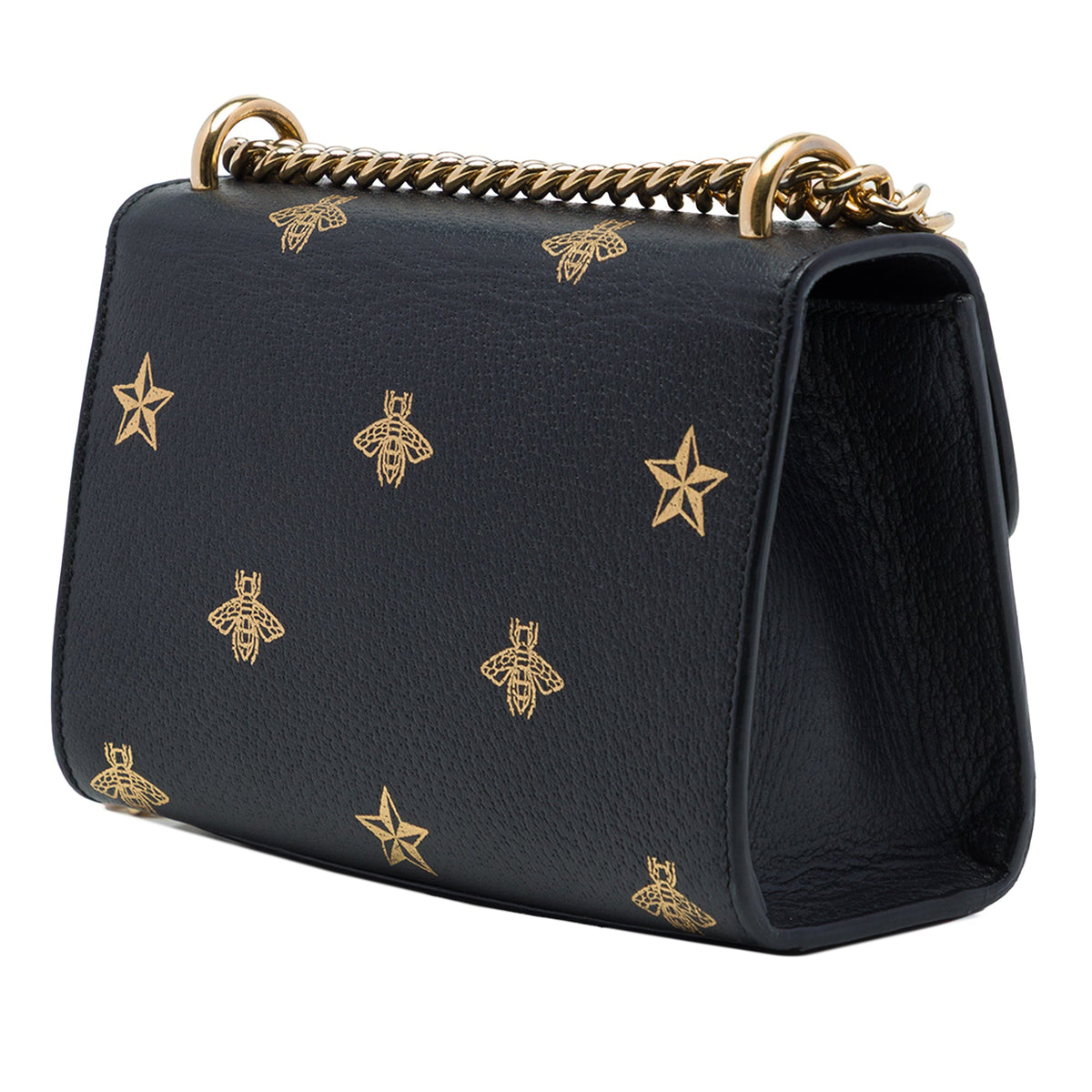 Gucci Small Calfskin Bee Star Padlock Crossbody