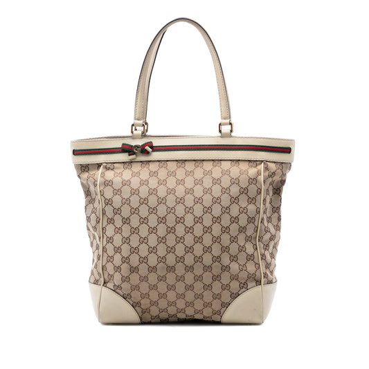 Gucci GG Canvas Web Mayfair Tote
