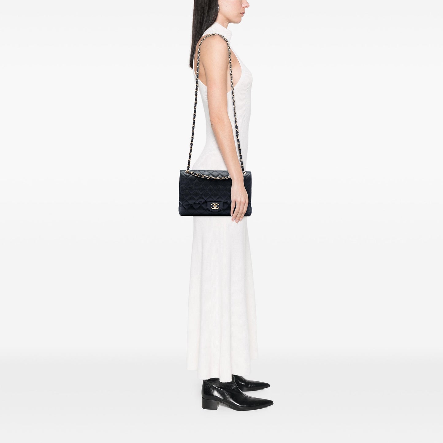 Chanel Jumbo Classic Caviar Double Flap