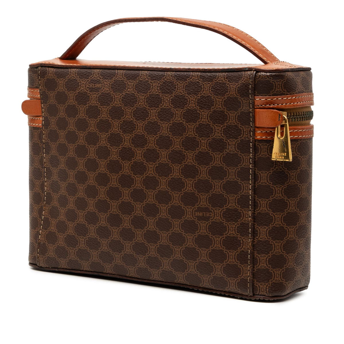 Celine Macadam Coated Canvas Vanity Bag
